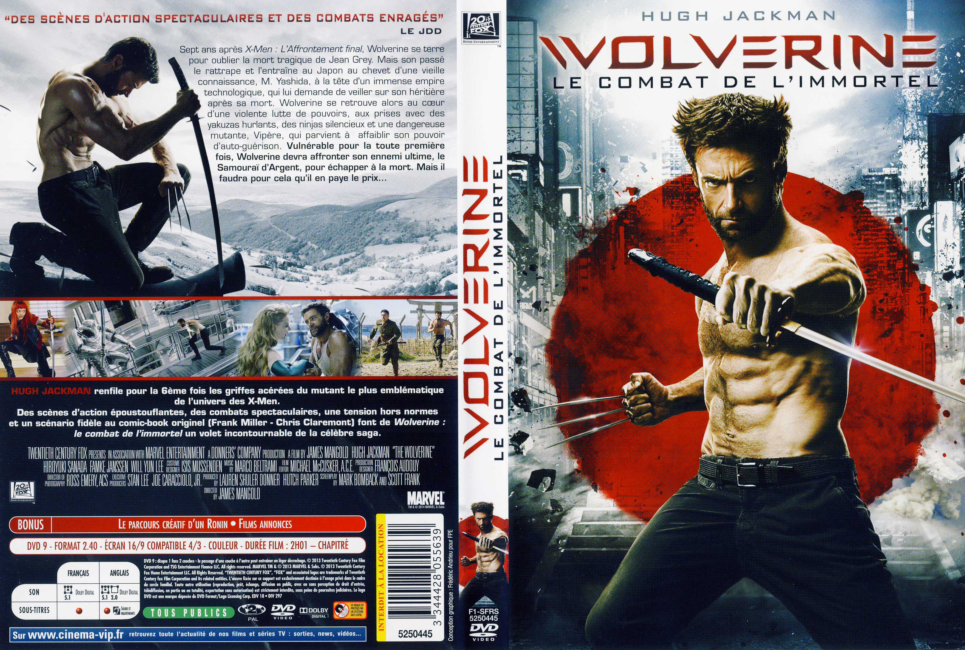 Jaquette DVD Wolverine : le combat de l