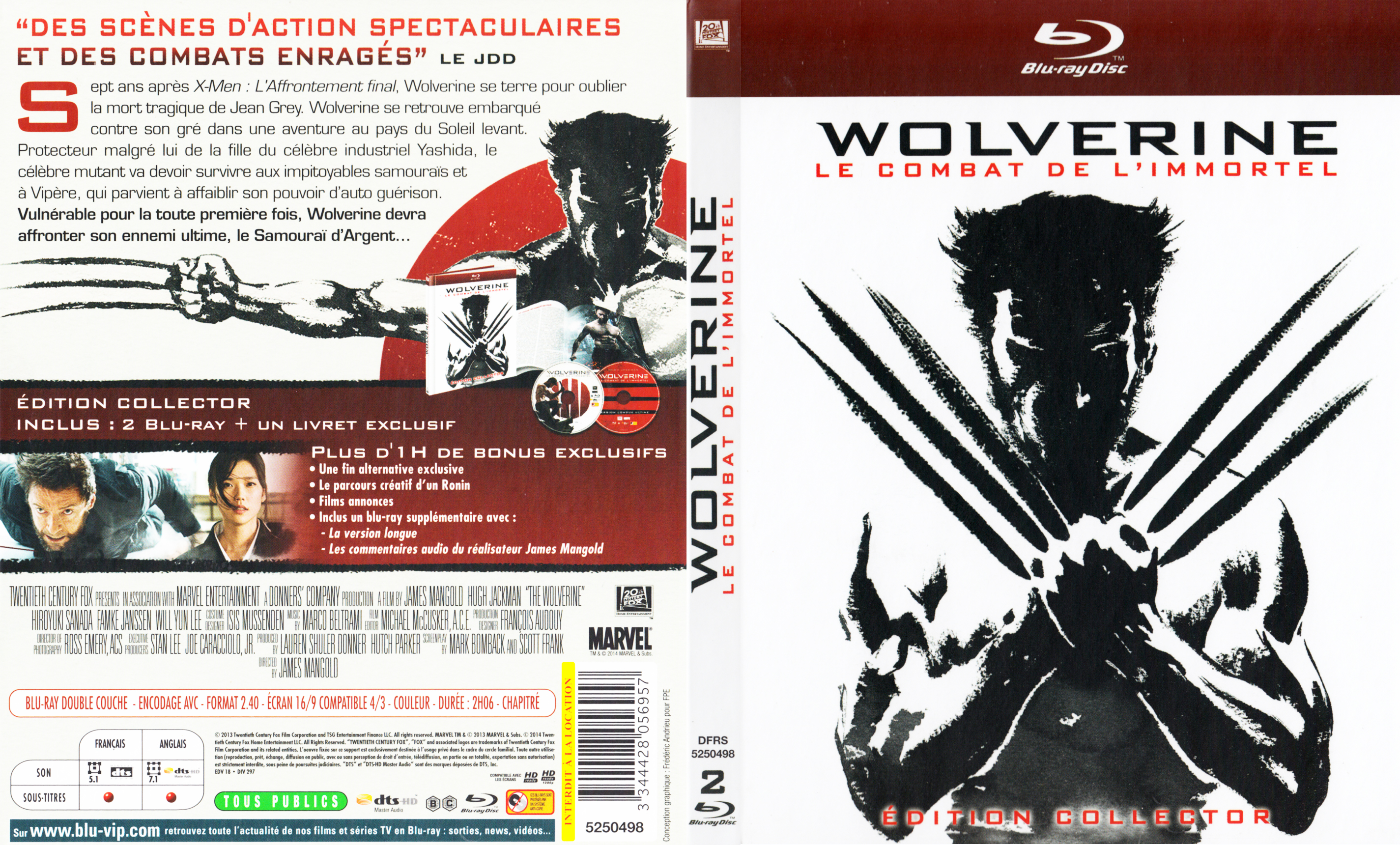 Jaquette DVD Wolverine : le combat de l