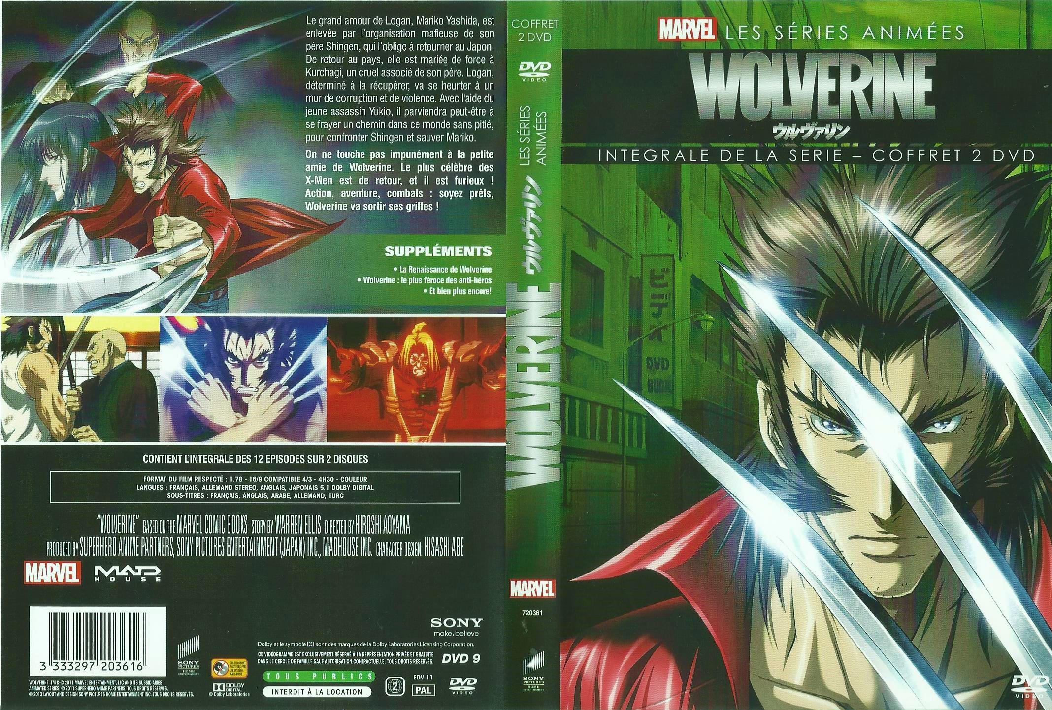 Jaquette DVD Wolverine la srie anime