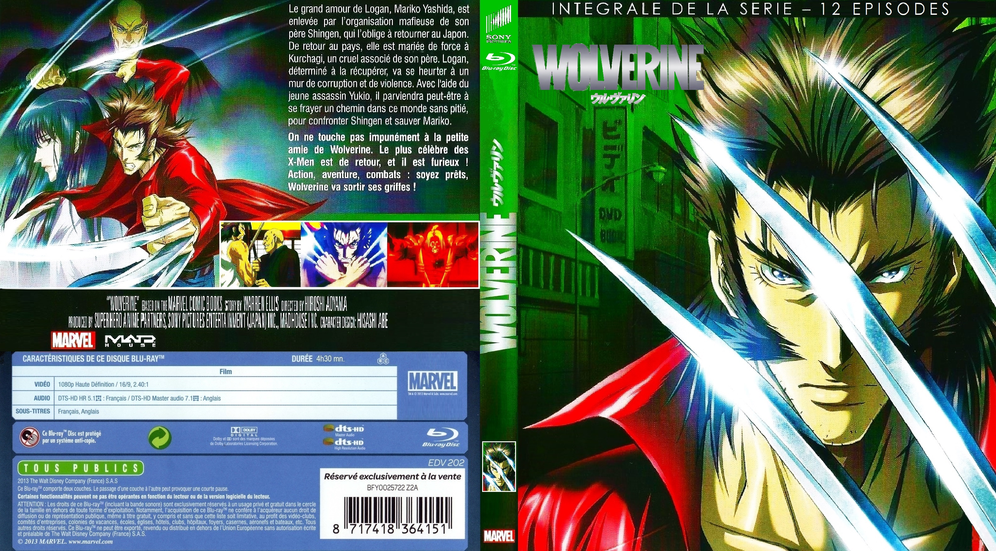 Jaquette DVD Wolverine la serie animee  BLU RAY custom
