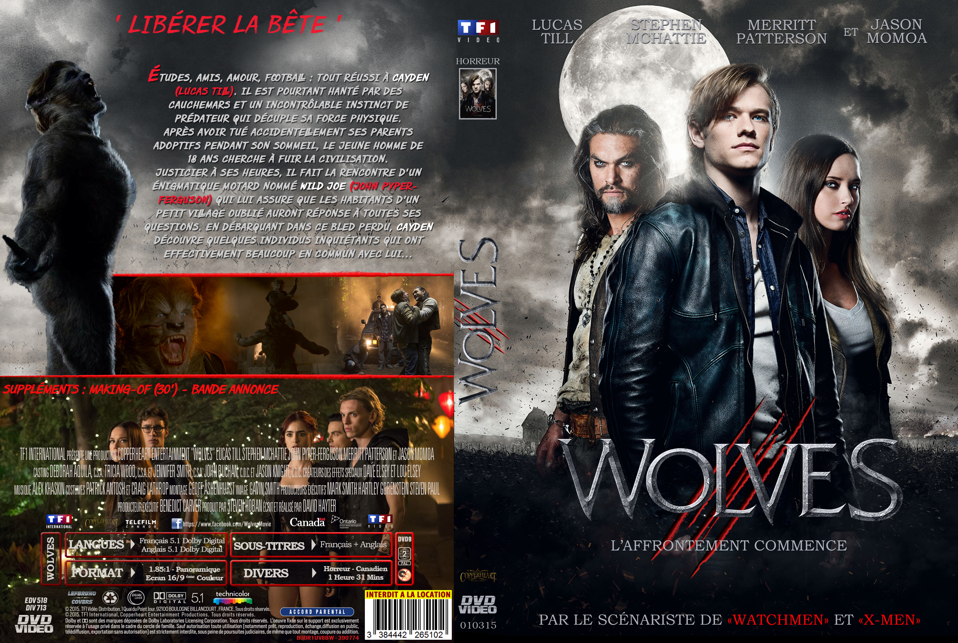 Jaquette DVD Wolves custom