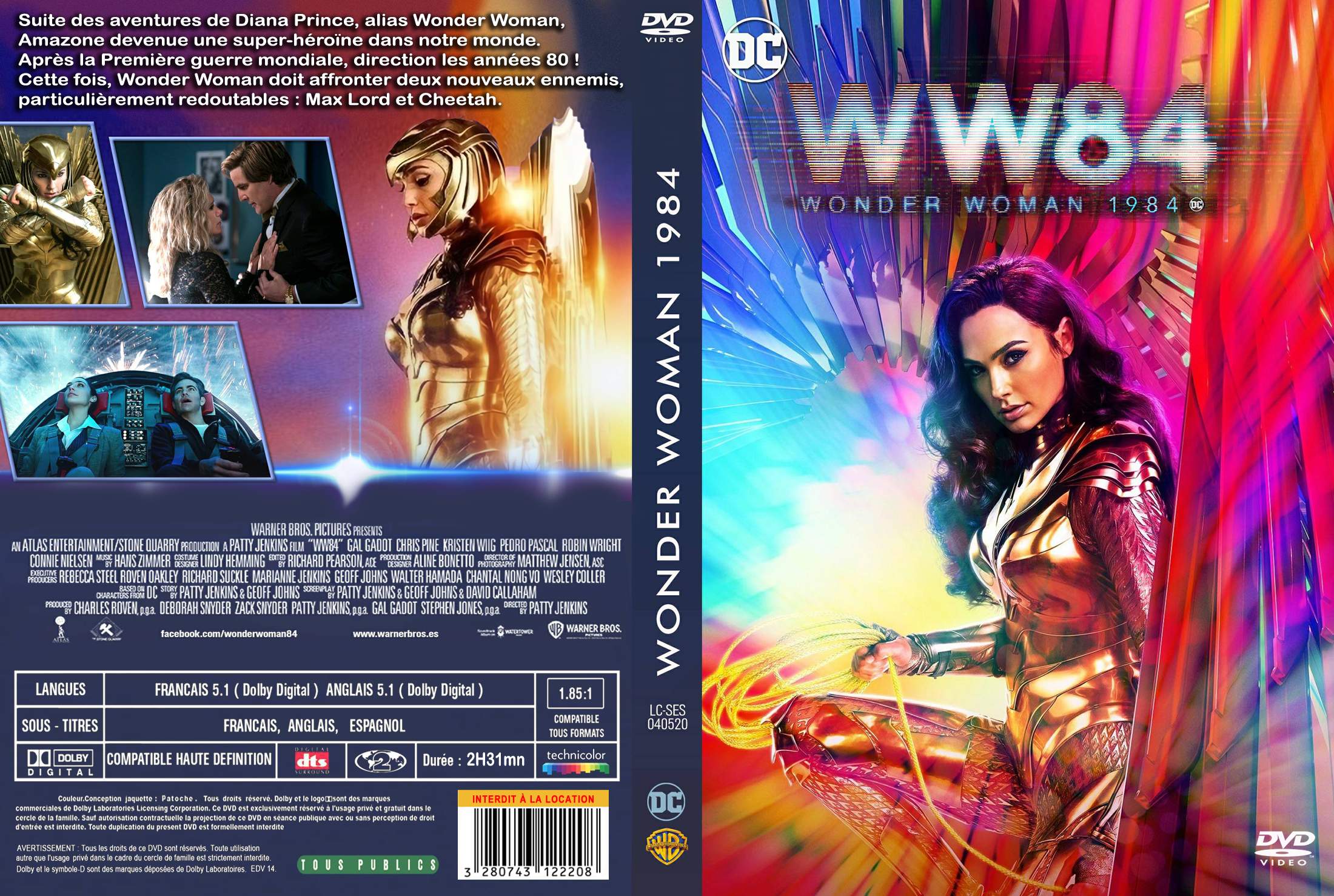 Jaquette DVD Wonder Woman 1984 custom