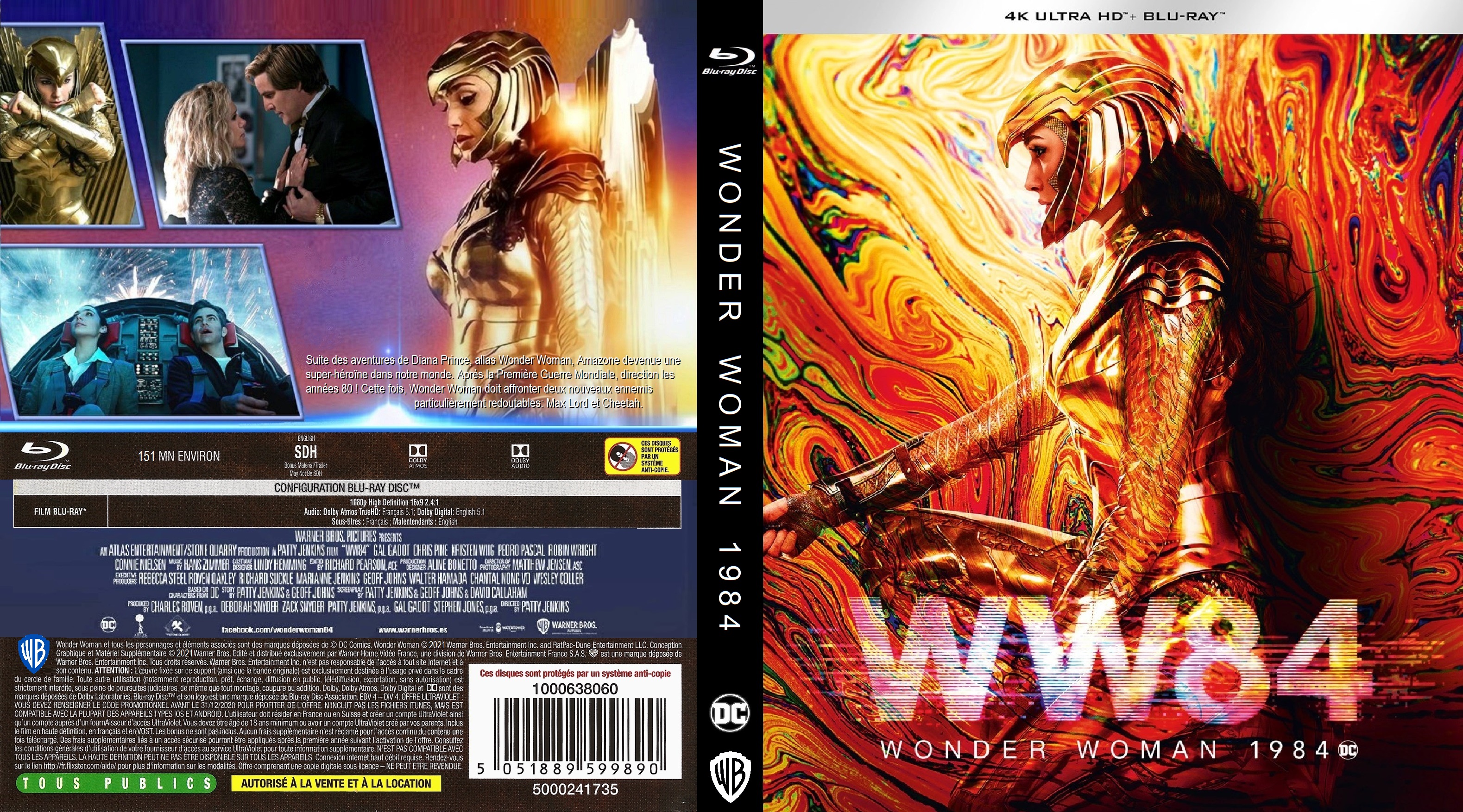 Jaquette DVD Wonder Woman 1984 custom (BLU-RAY)