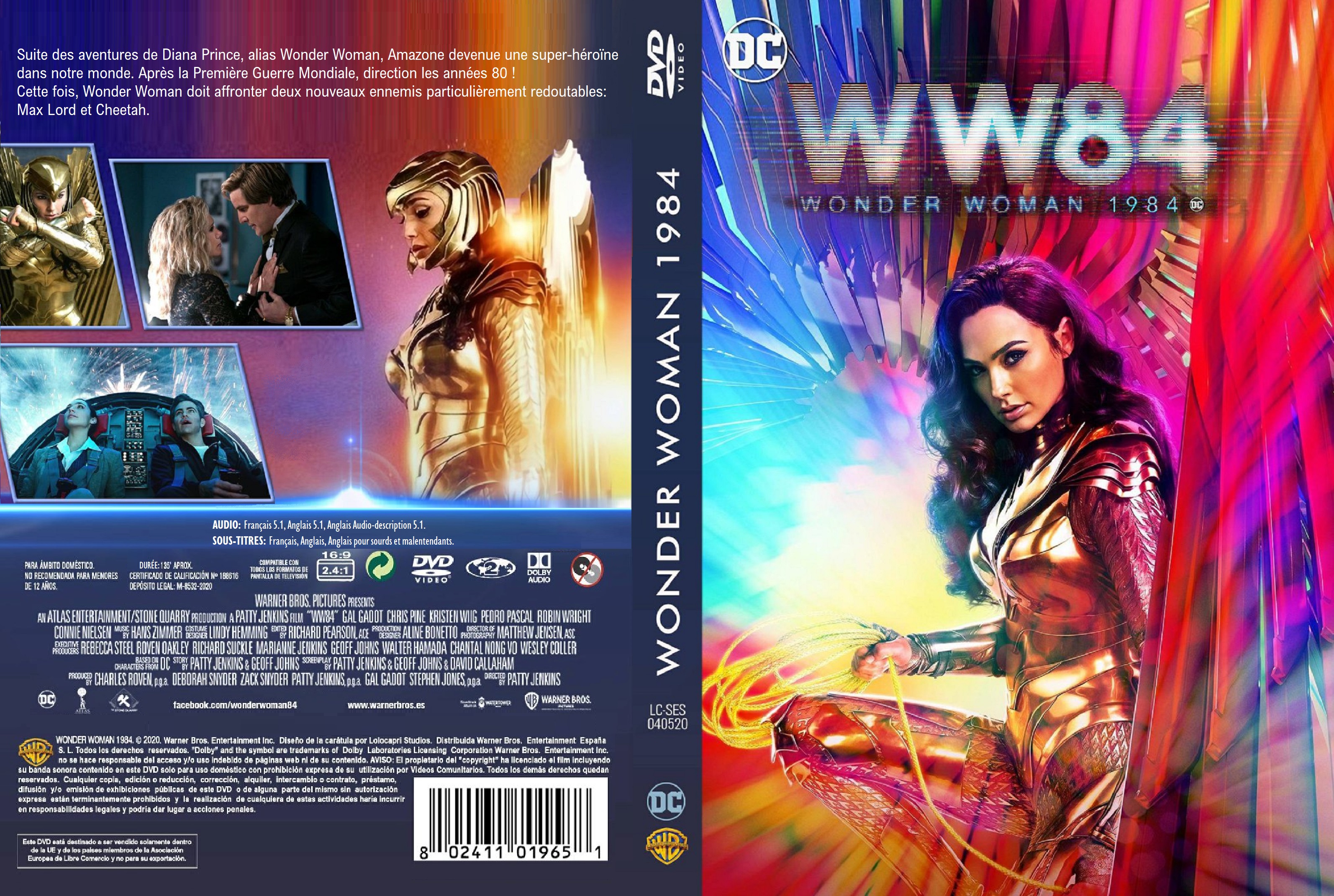 Jaquette DVD Wonder Woman 1984 custom v2