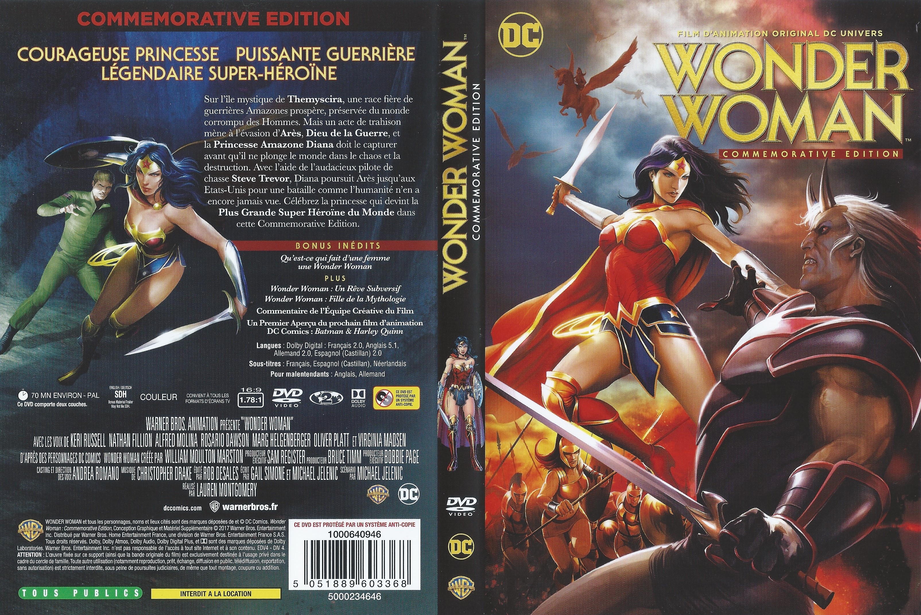 Jaquette DVD Wonder Woman - Commemorative Edtion