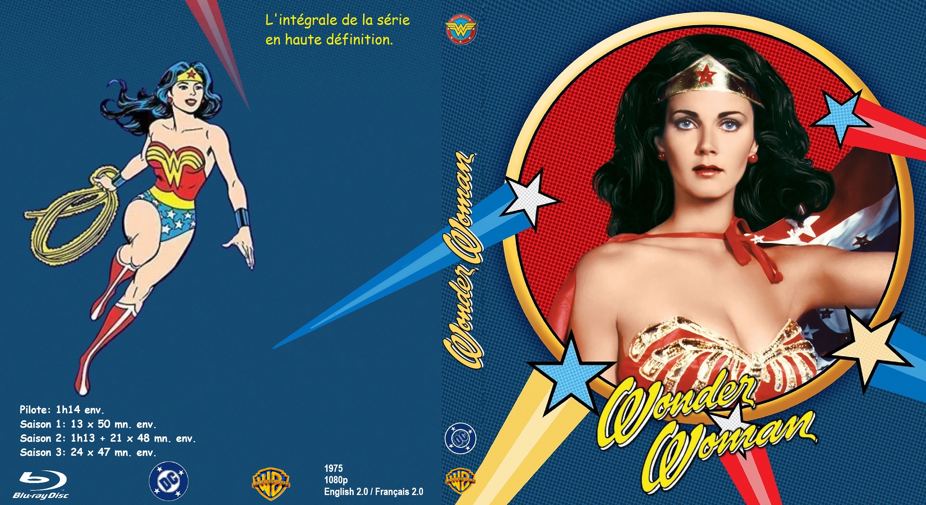 Jaquette DVD Wonder Woman la serie  BLU-RAY custom