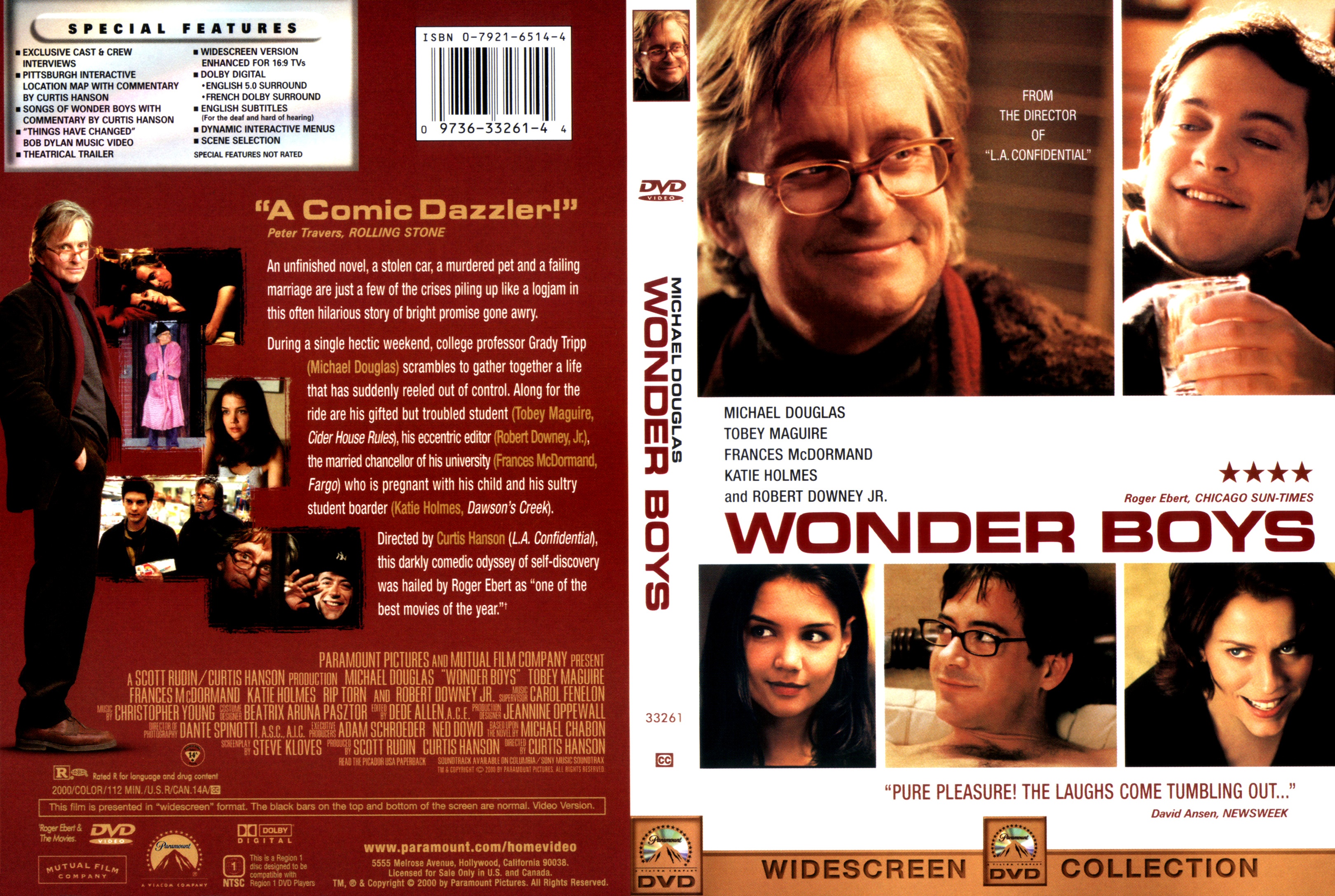 Jaquette DVD Wonder boys Zone 1