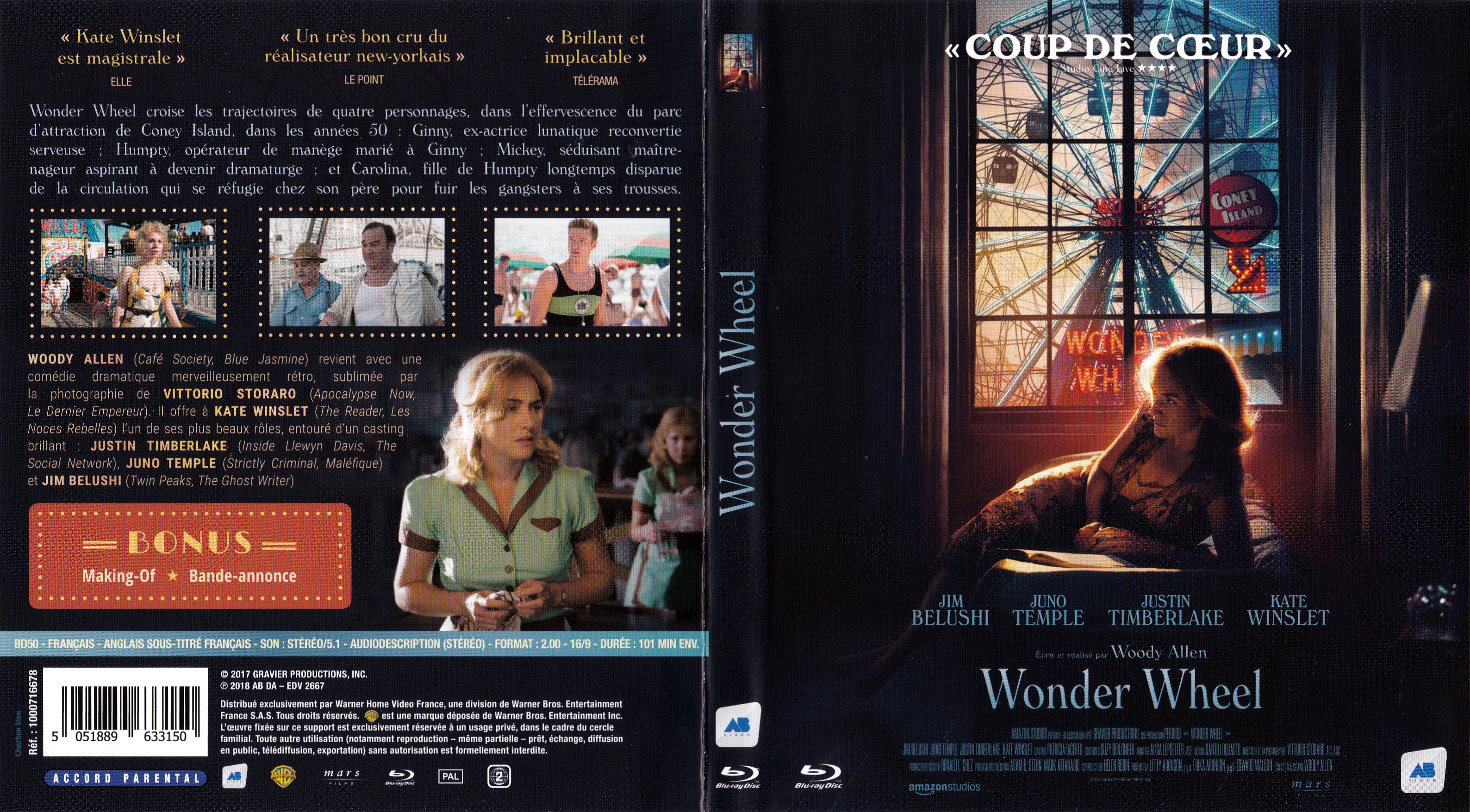 Jaquette DVD Wonder wheel (BLU-RAY)