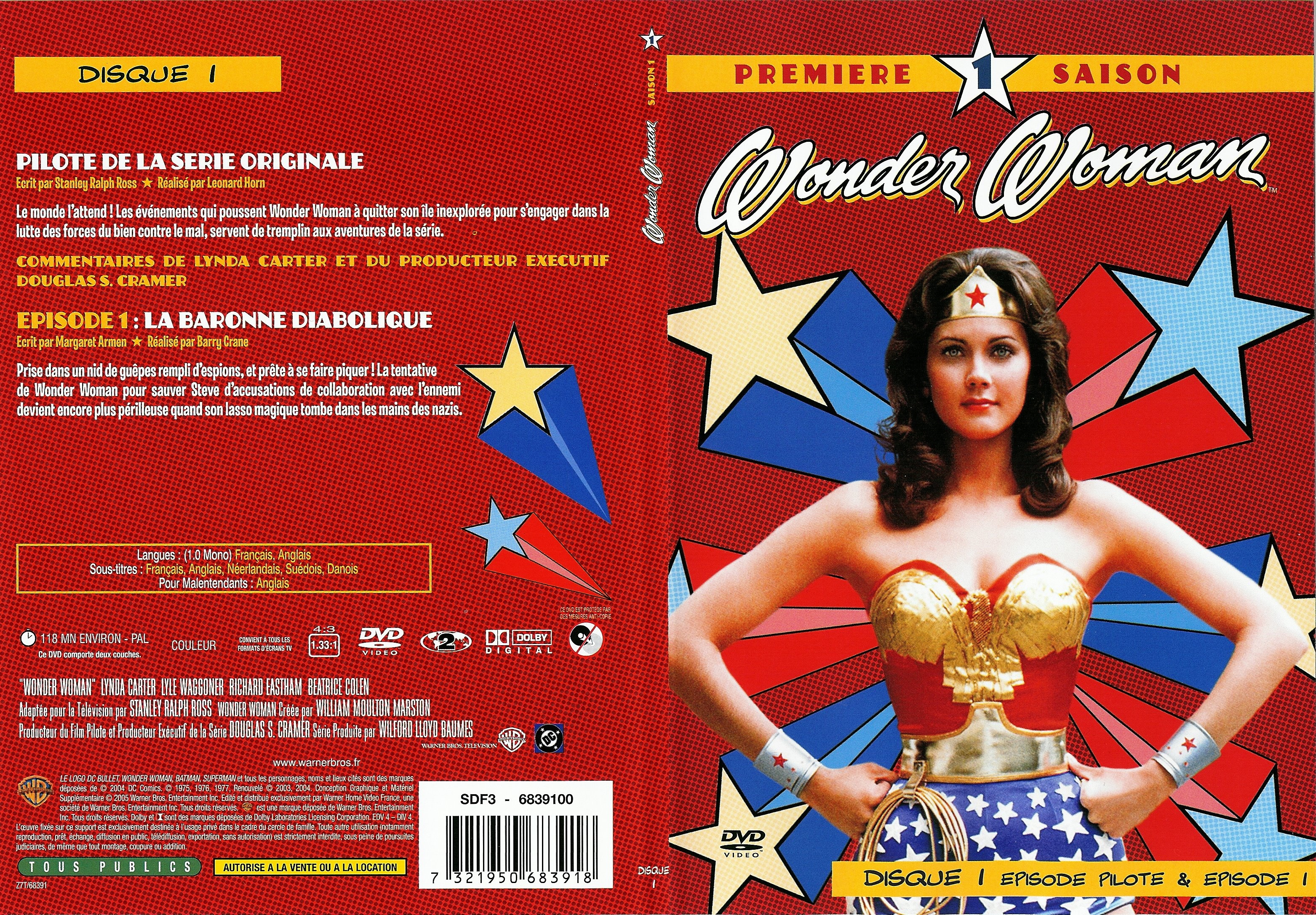 Jaquette DVD Wonder woman Saison 1 DVD 1