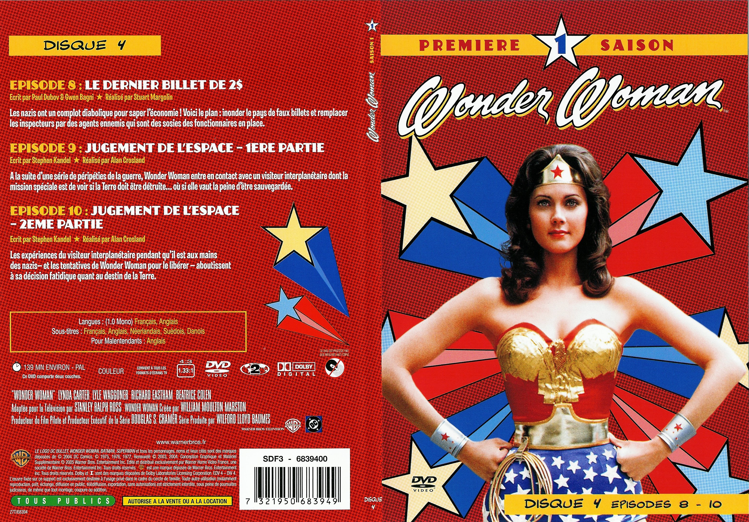Jaquette DVD Wonder woman Saison 1 DVD 4