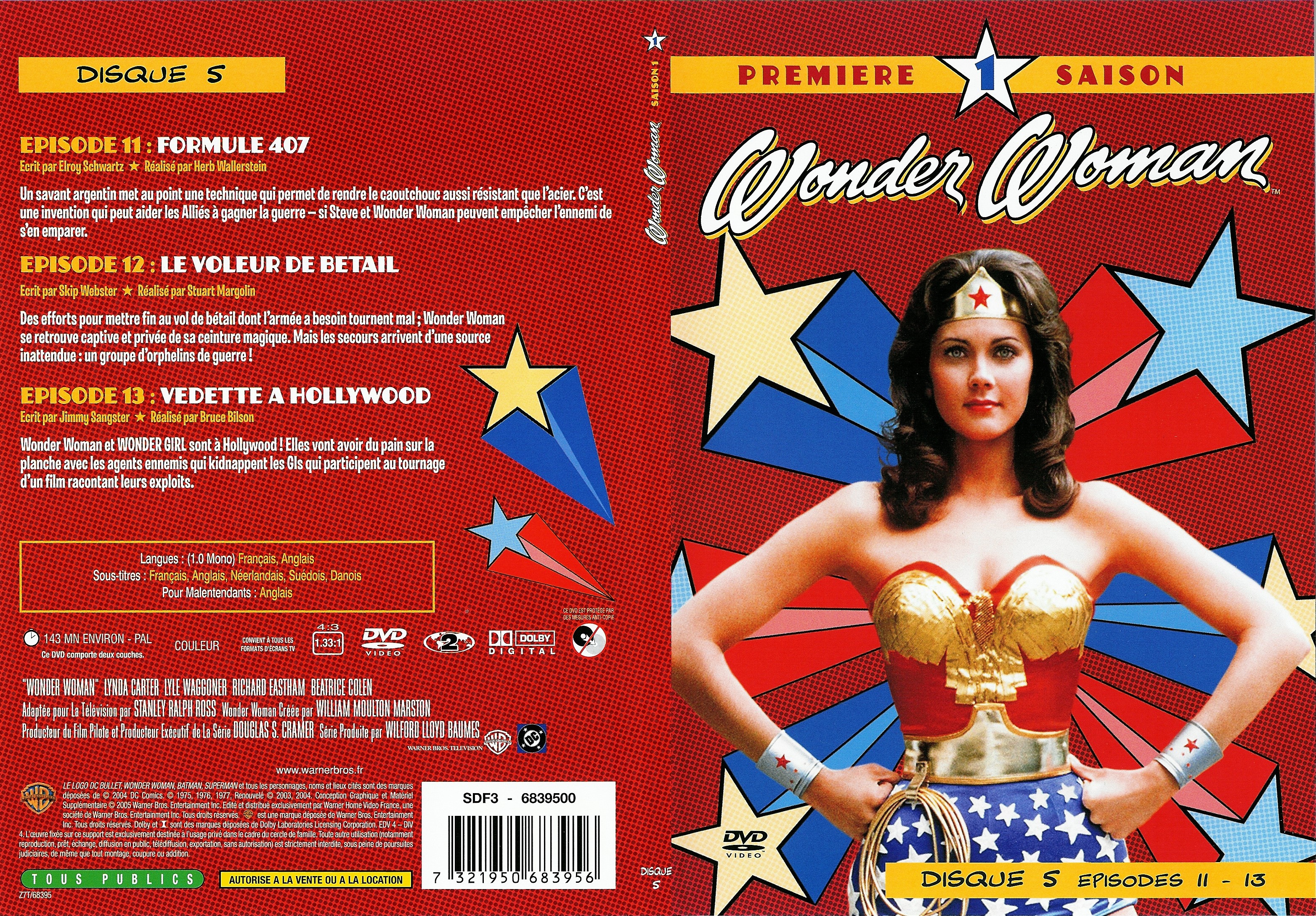 Jaquette DVD Wonder woman Saison 1 DVD 5