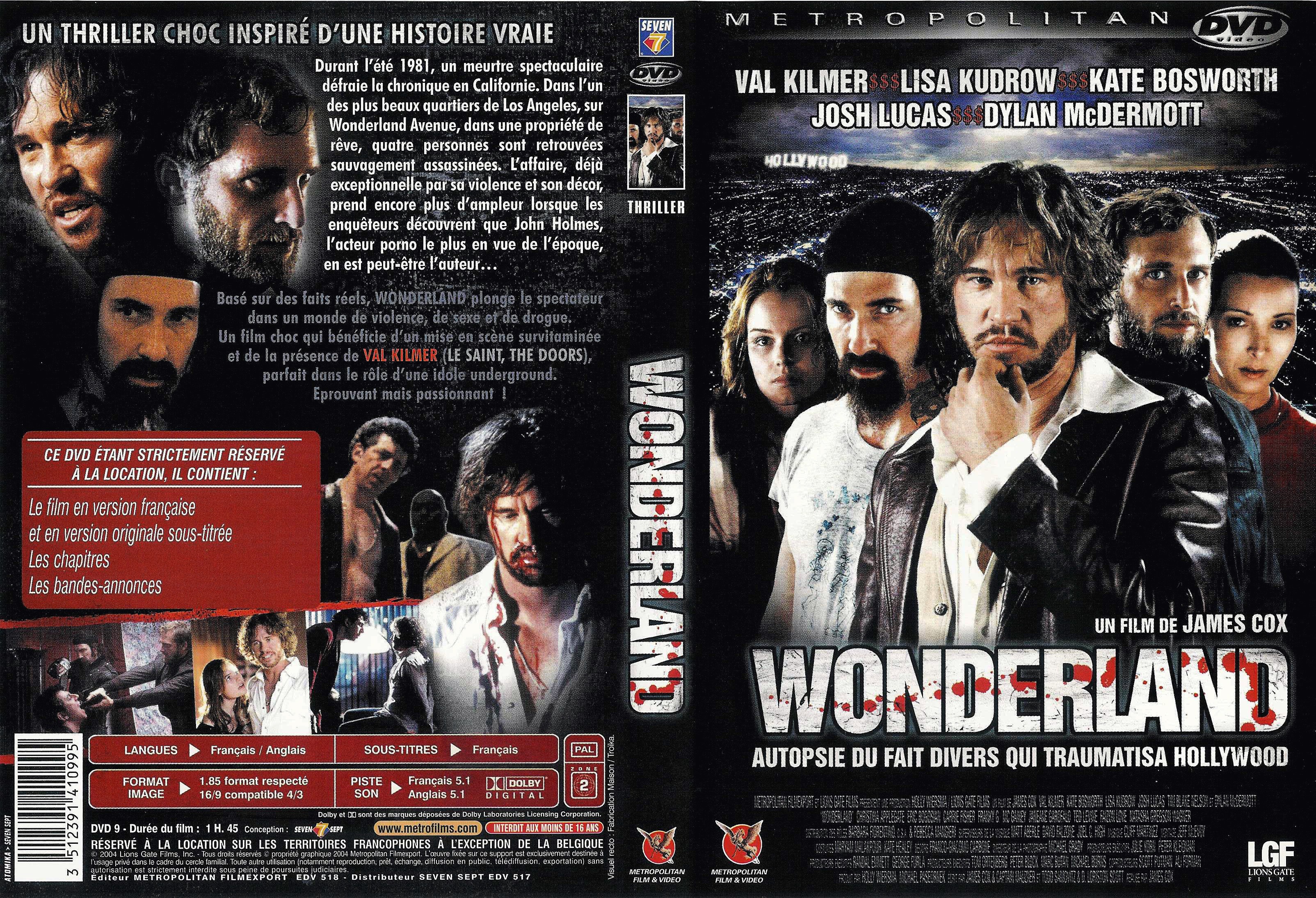 Jaquette DVD Wonderland v2