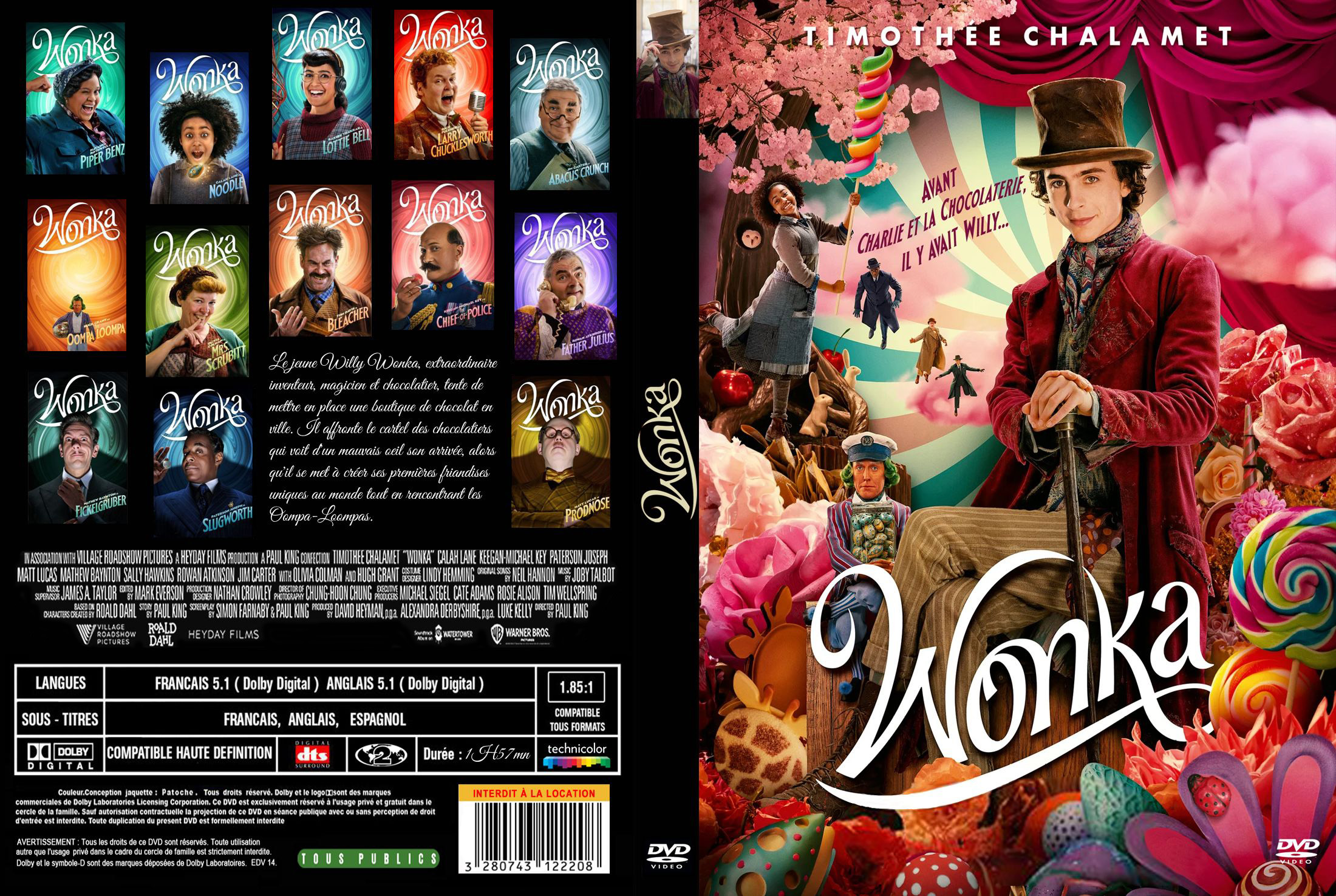 Jaquette DVD Wonka custom