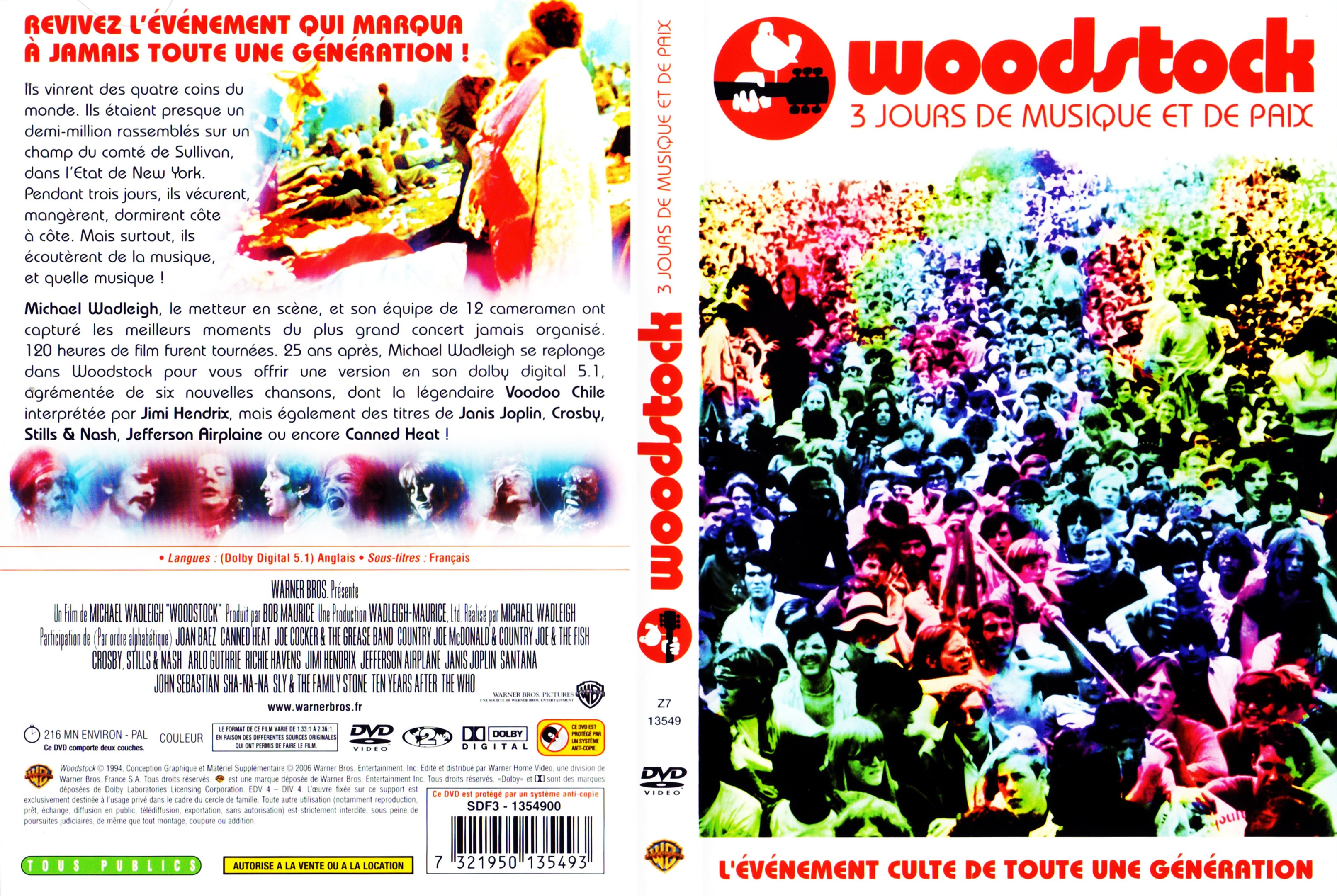 Jaquette DVD Woodstock