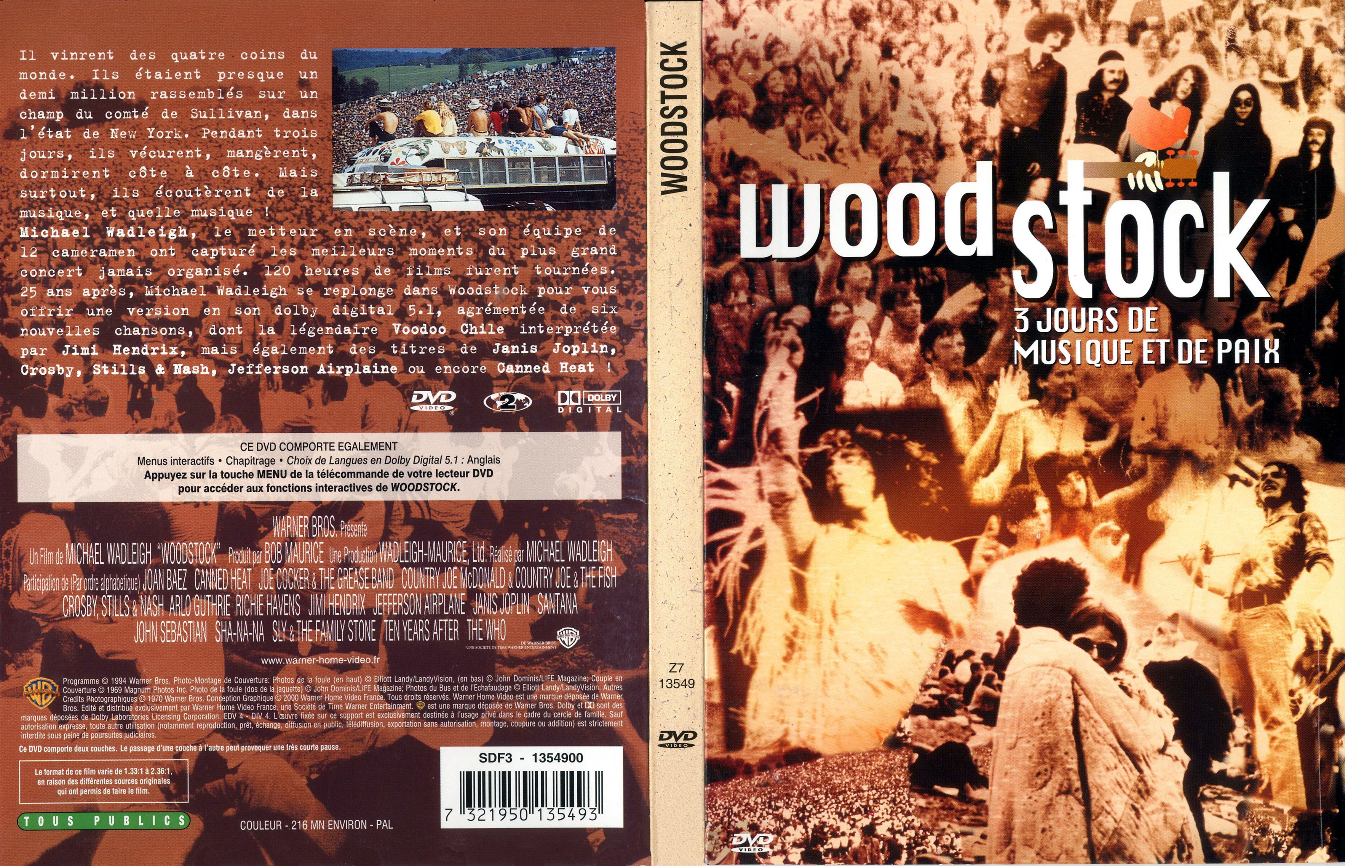 Jaquette DVD Woodstock v3