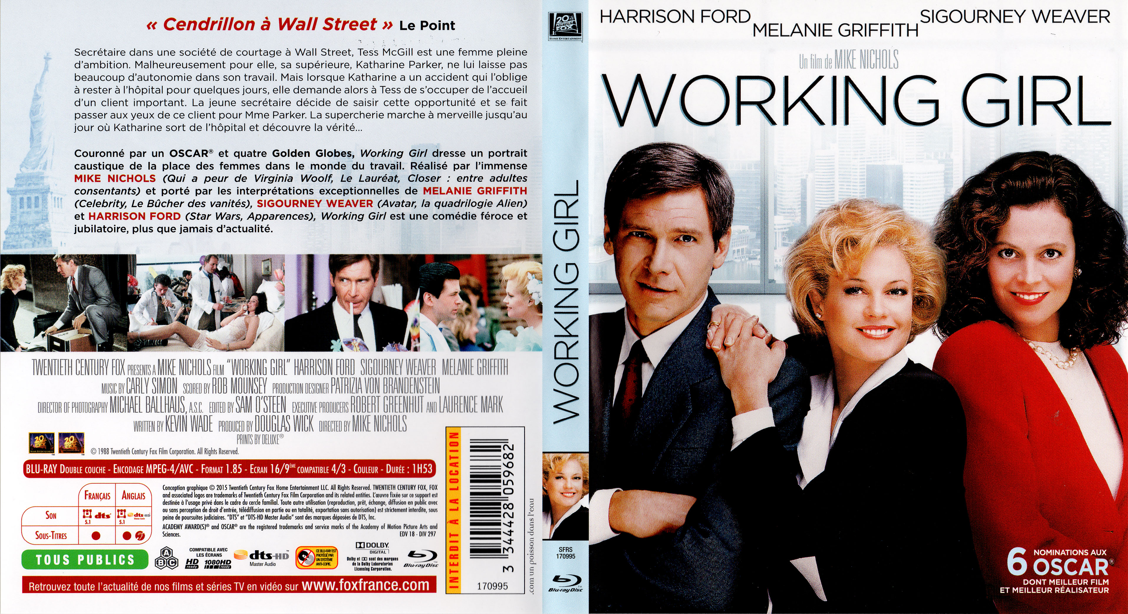 Jaquette DVD Working girl (BLU-RAY)
