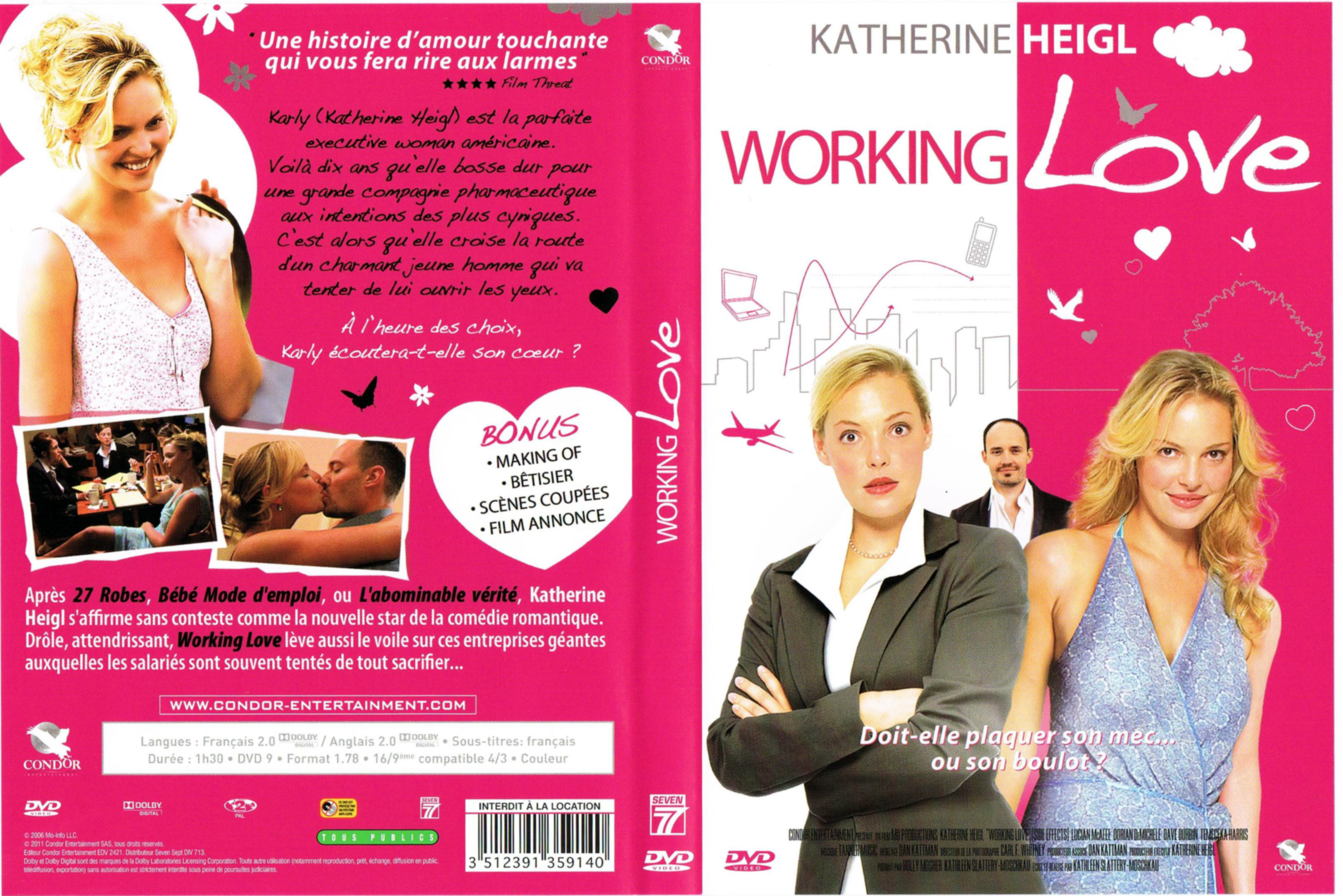 Jaquette DVD Working love