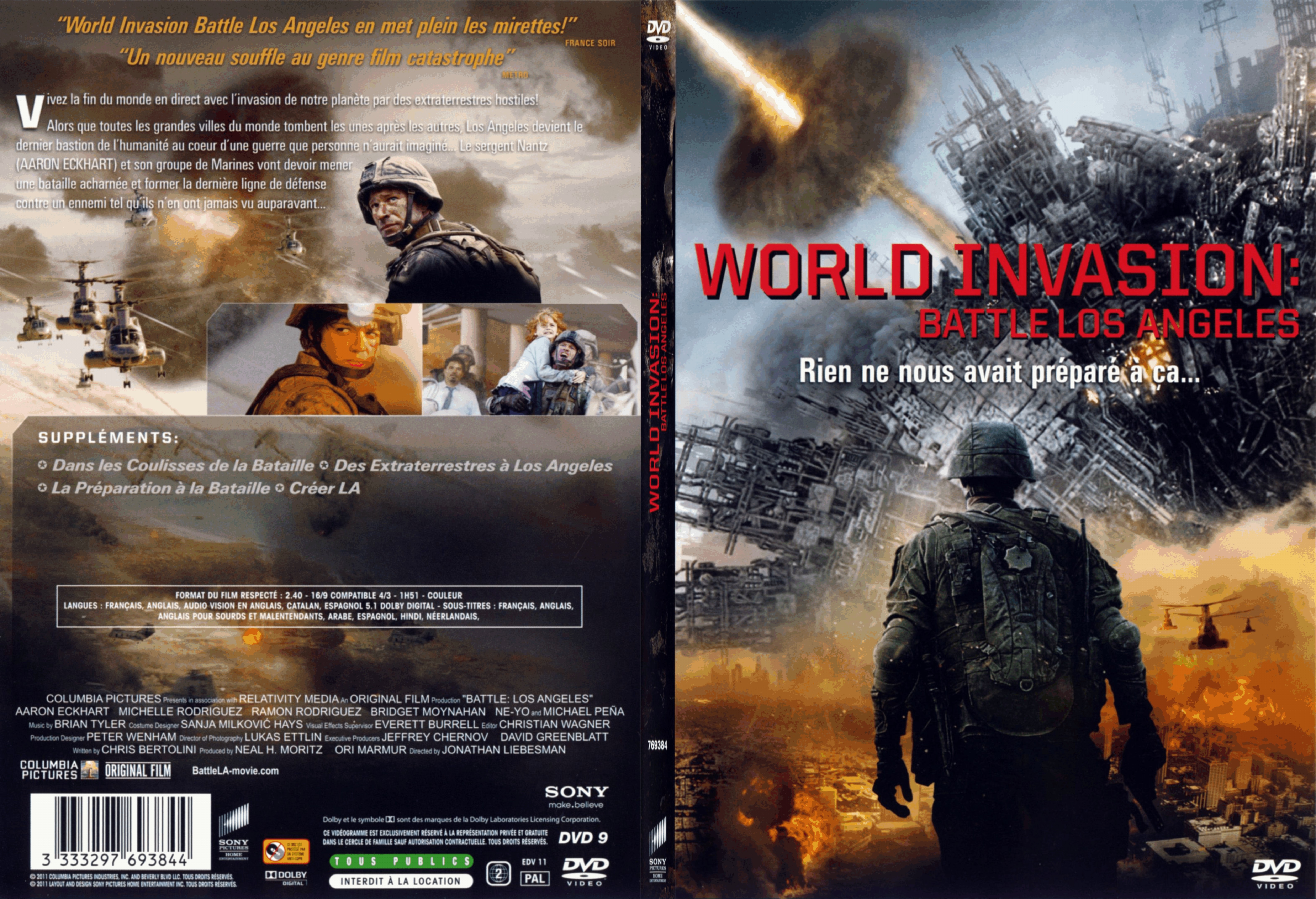 Jaquette DVD World Invasion Battle Los Angeles - SLIM
