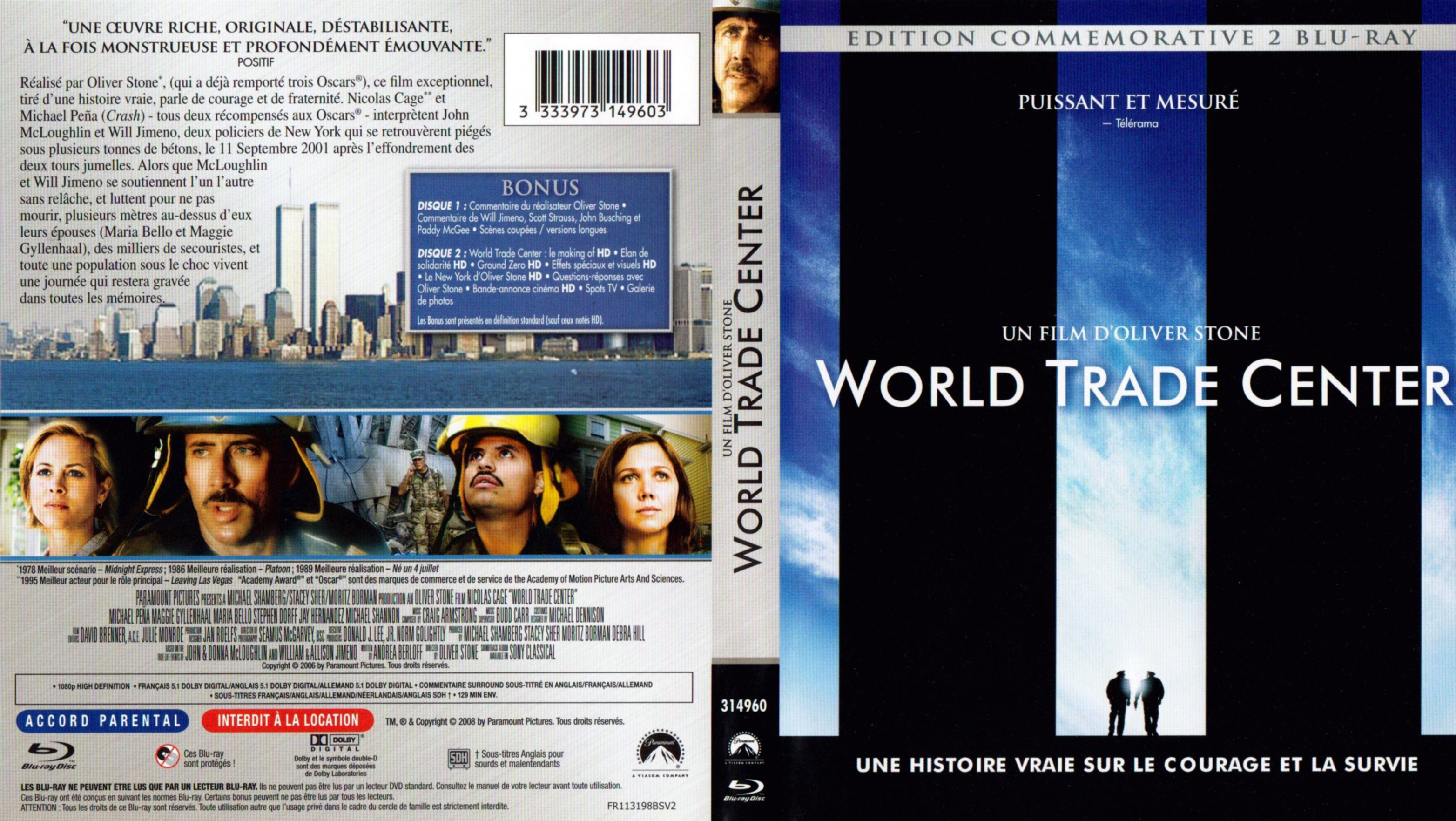 Jaquette DVD World Trade Center (BLU-RAY)