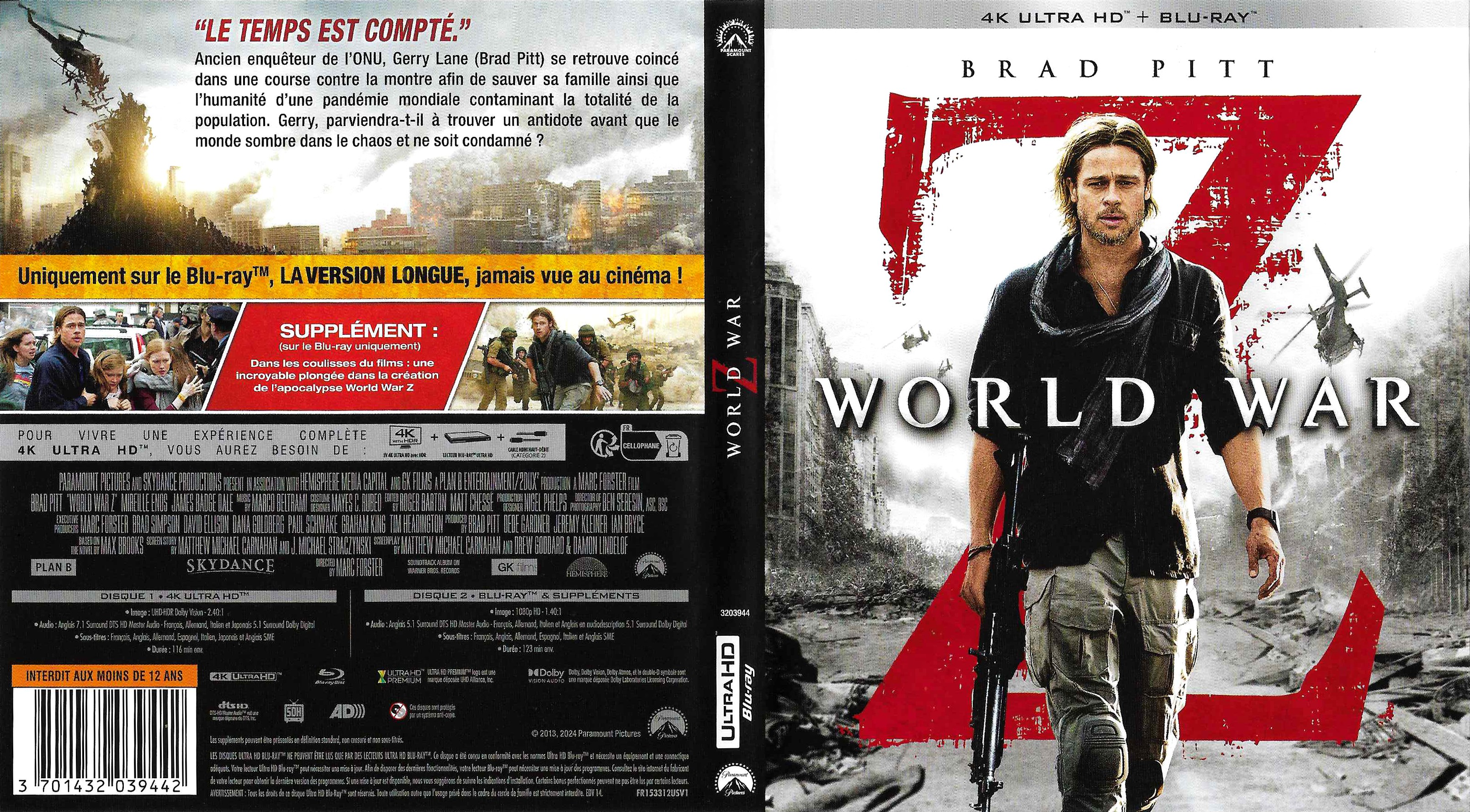 Jaquette DVD World War 4K (BLU-RAY)