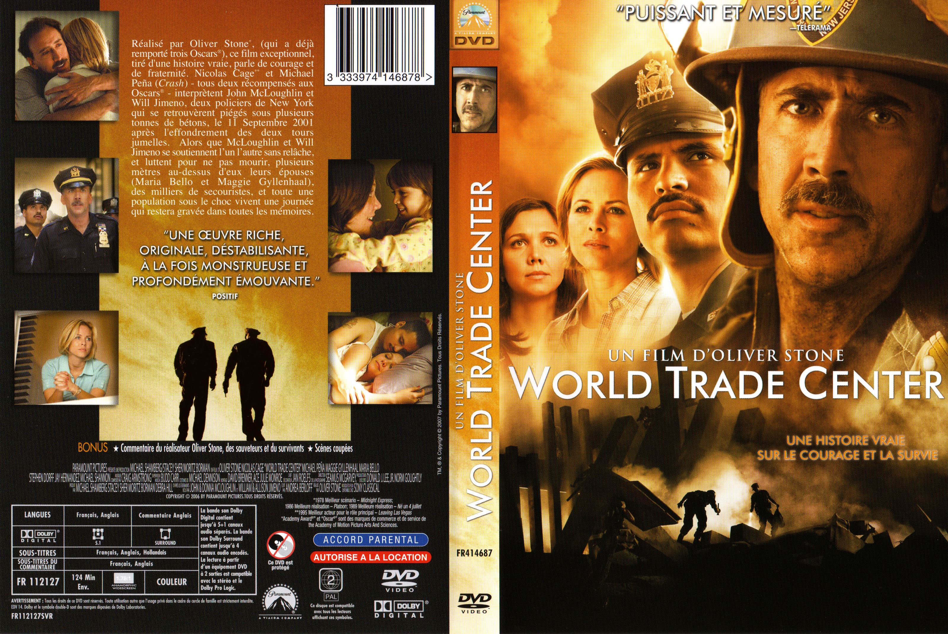 Jaquette DVD World trade center