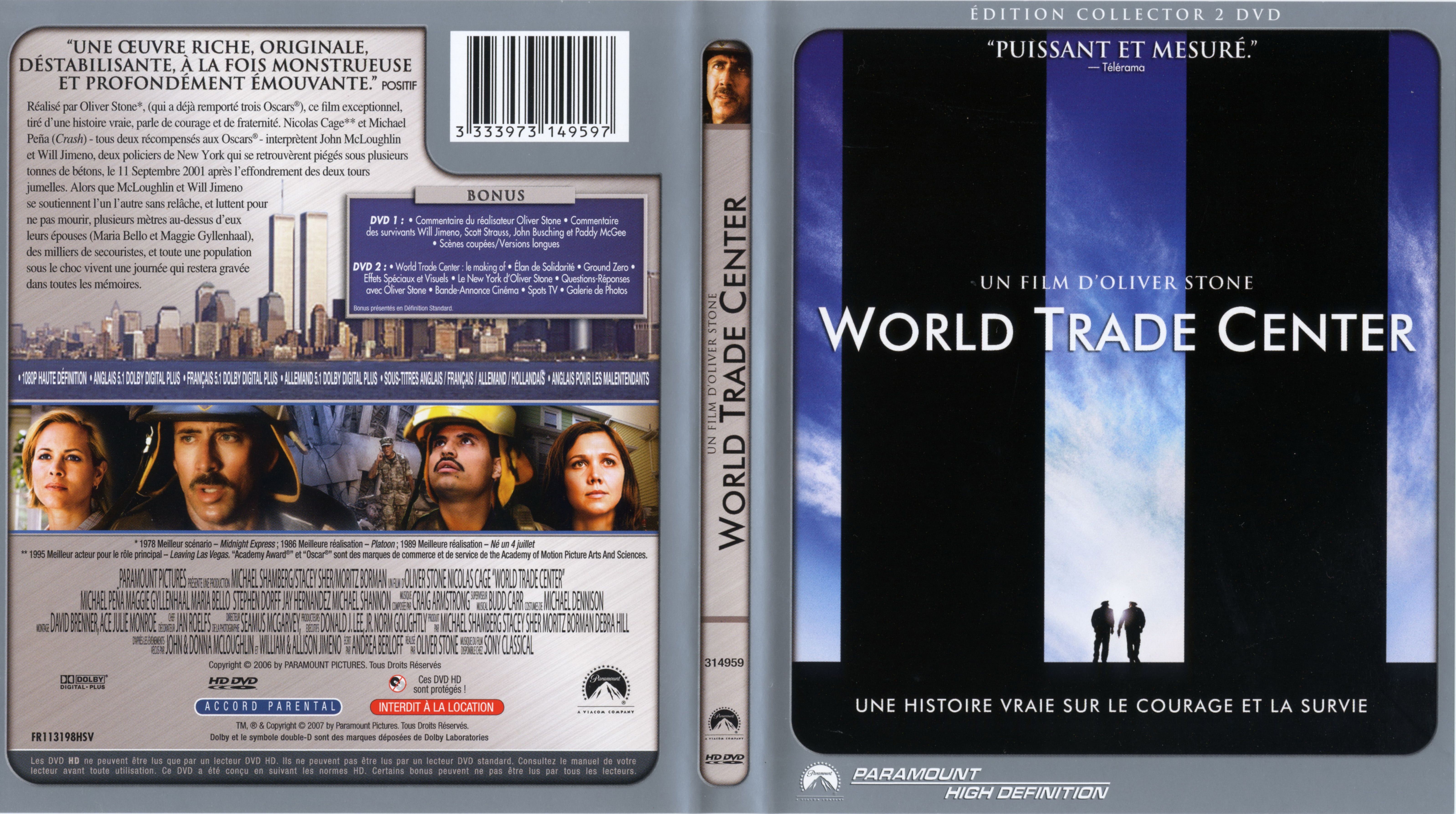 Jaquette DVD World trade center (HD-DVD)