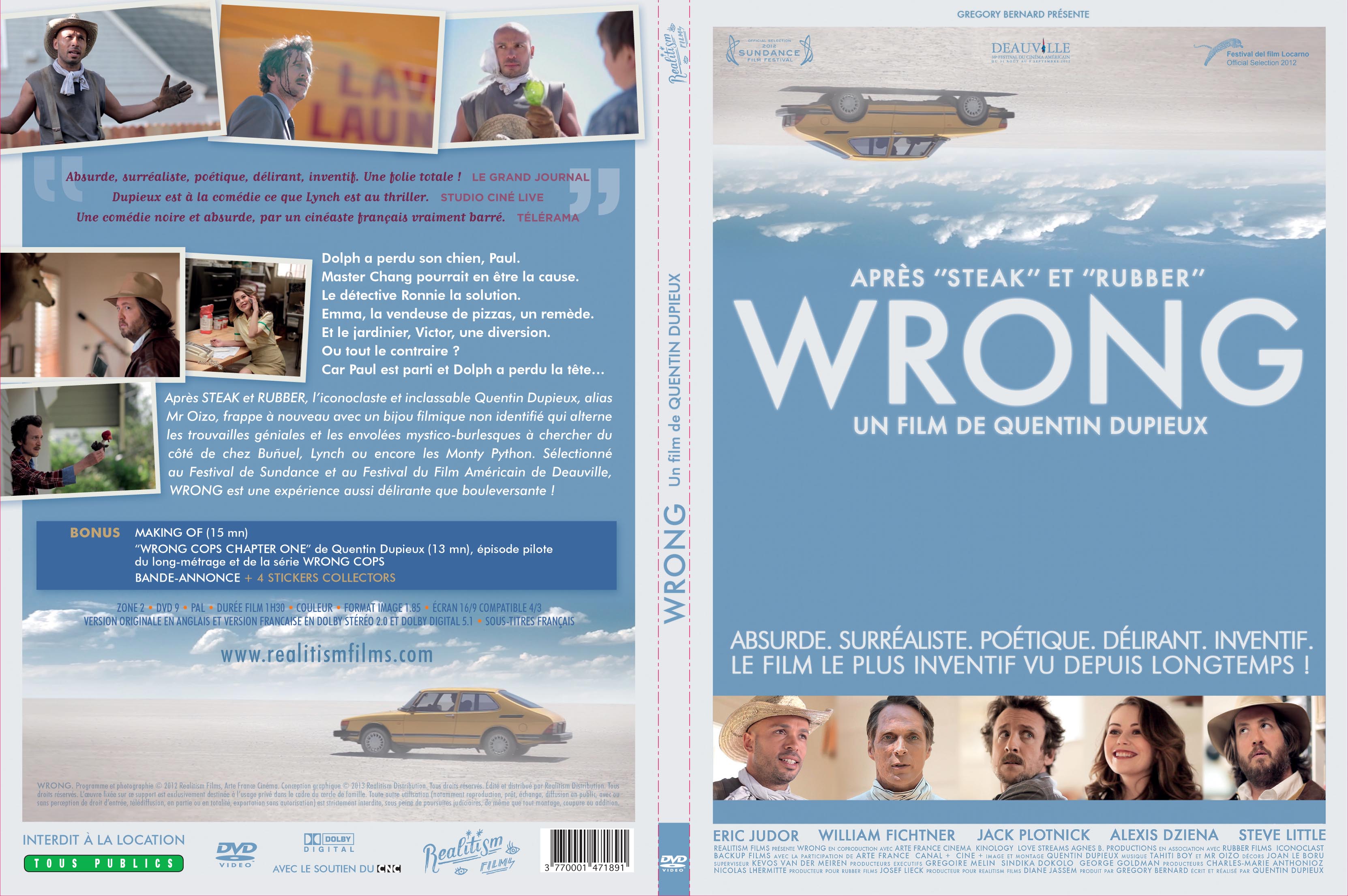 Jaquette DVD Wrong custom