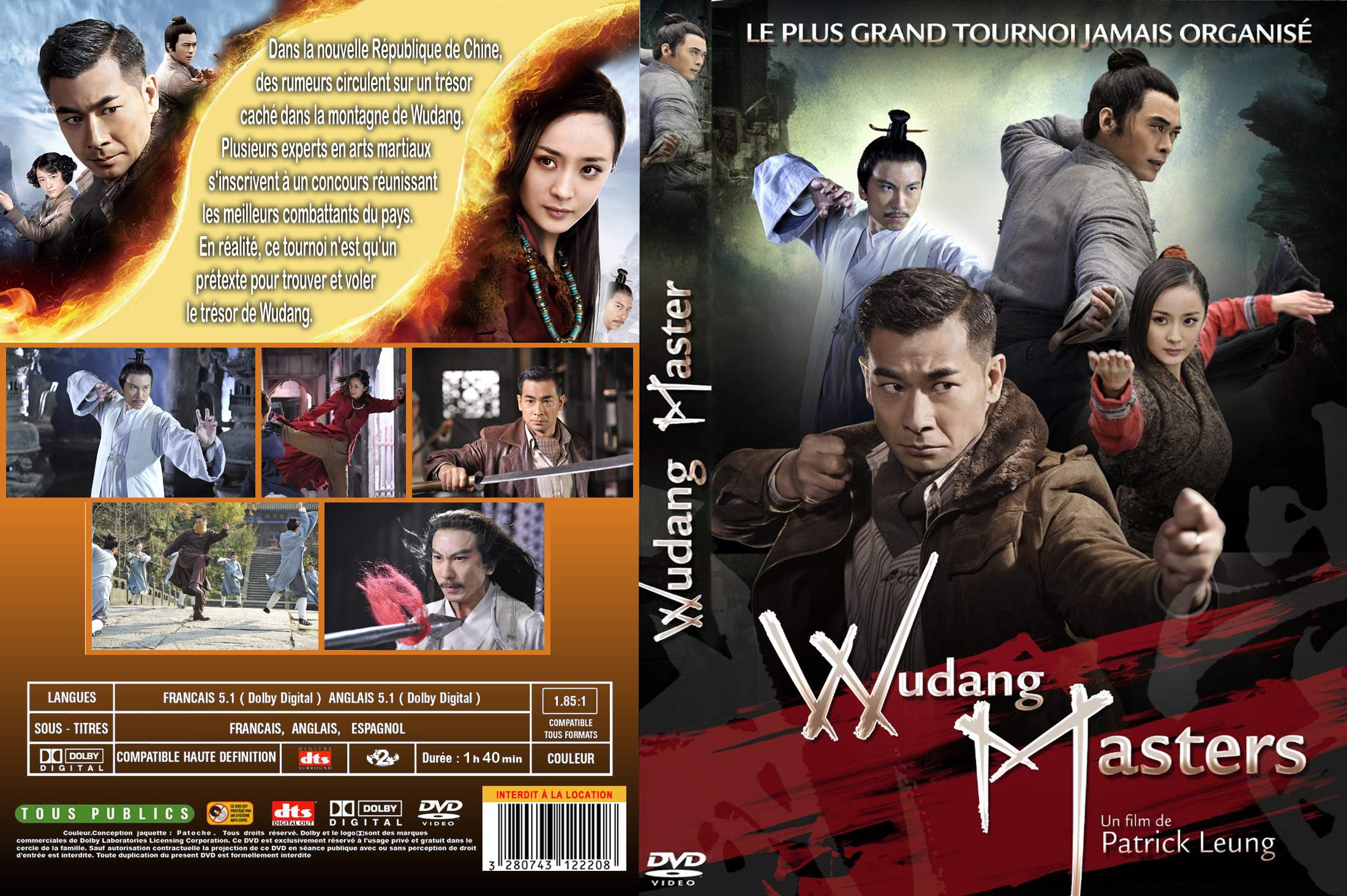 Jaquette DVD Wudang Masters custom