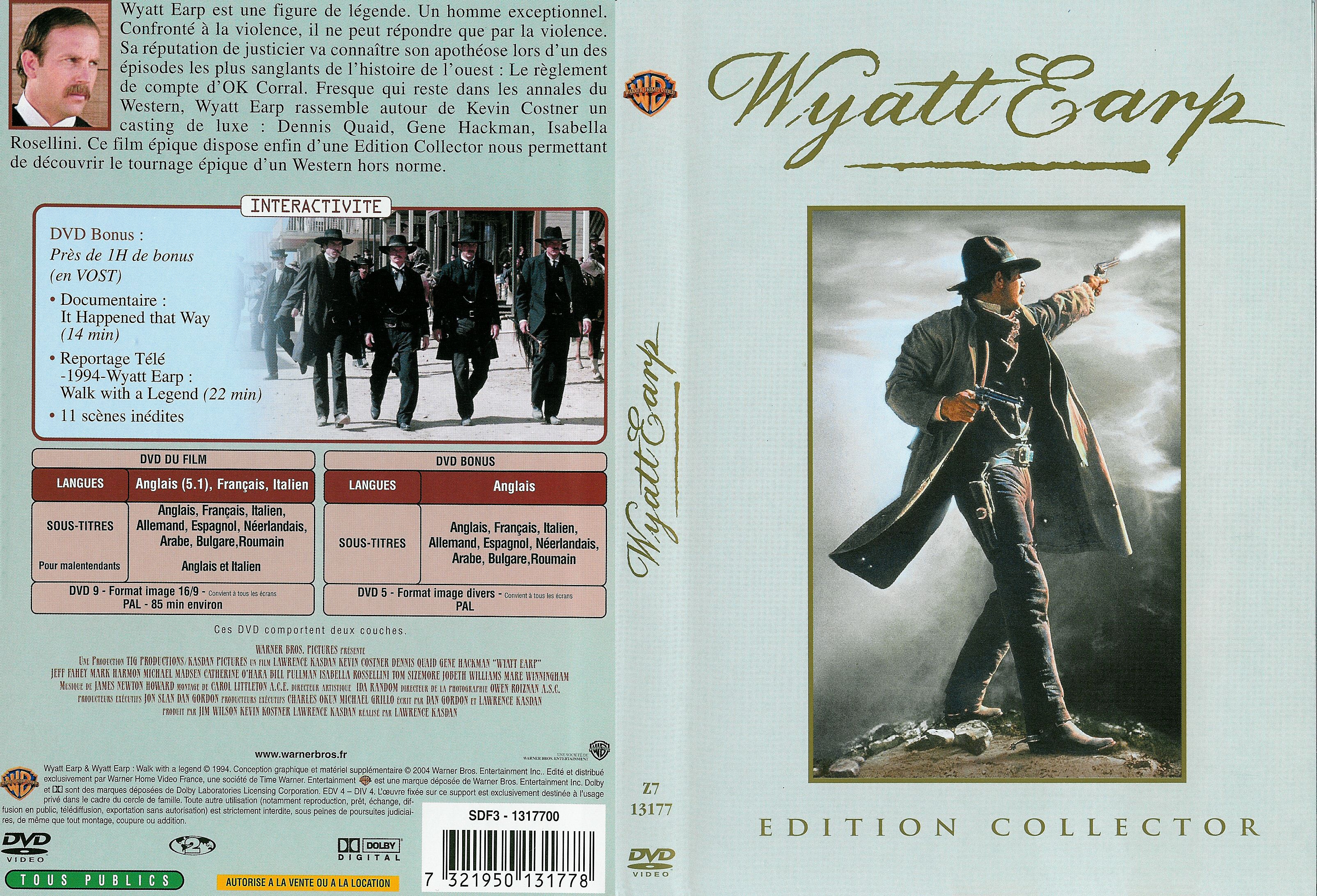 Jaquette DVD Wyatt Earp