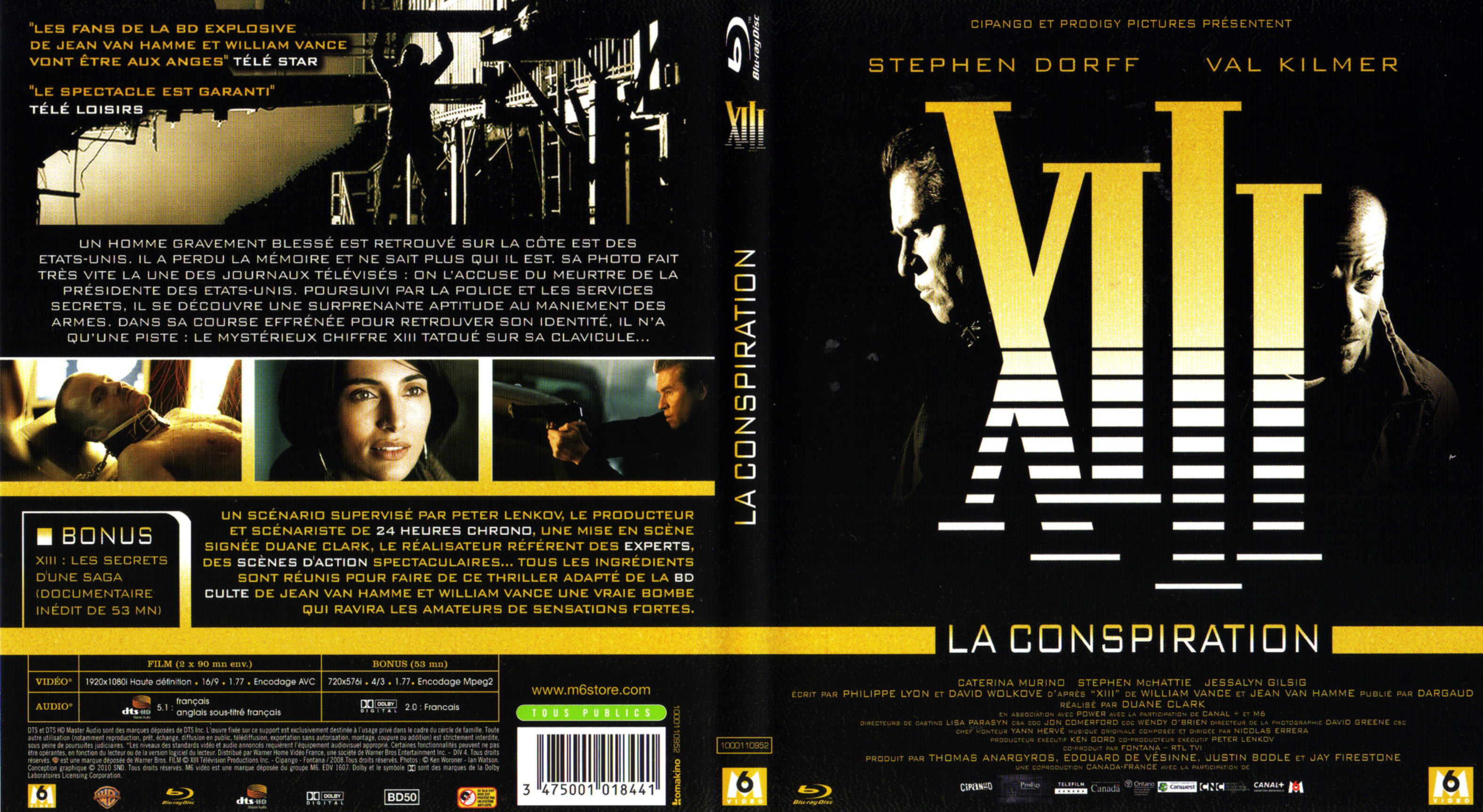 Jaquette DVD XIII - La conspiration (BLU-RAY)