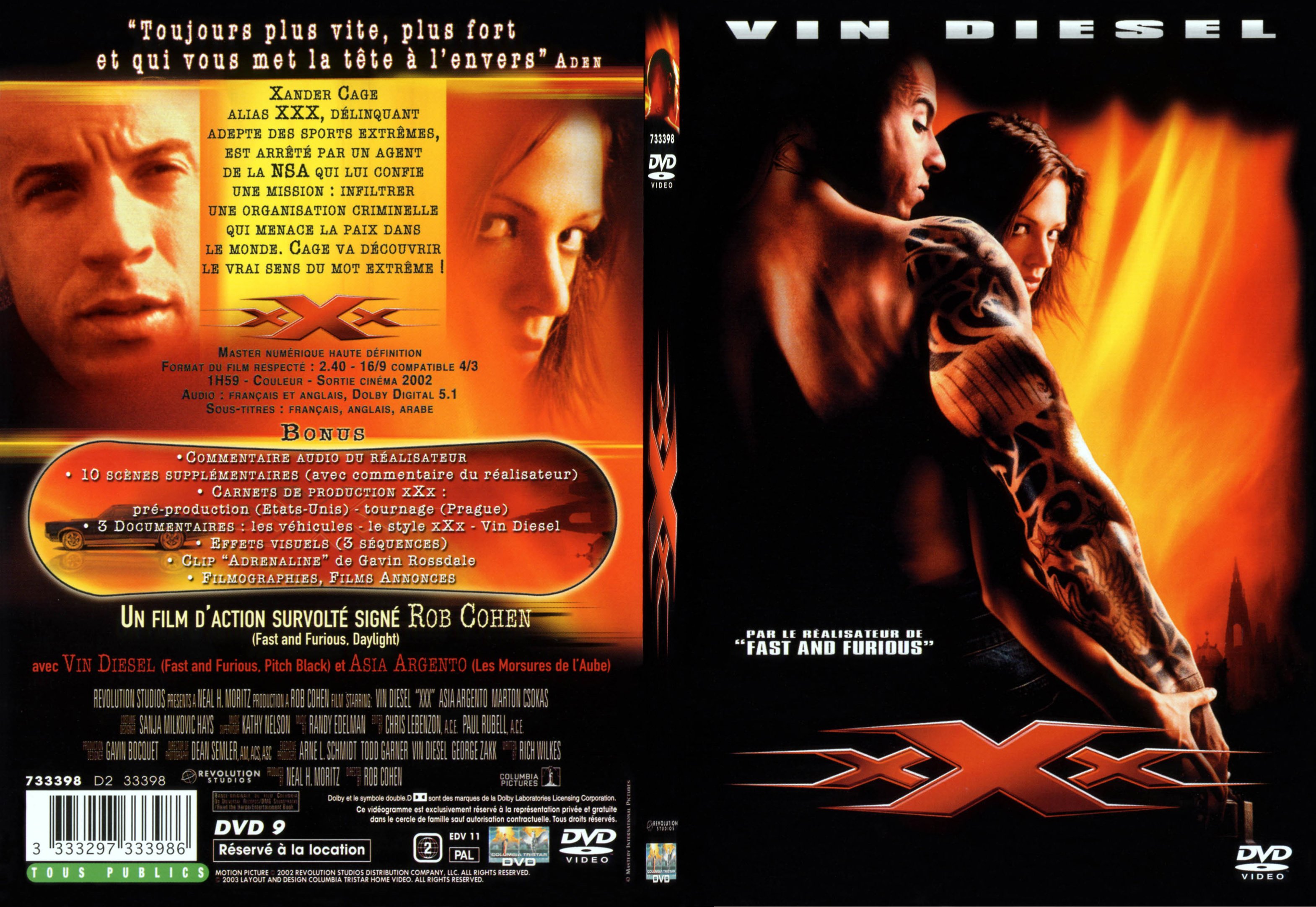 Jaquette DVD XXX - SLIM.