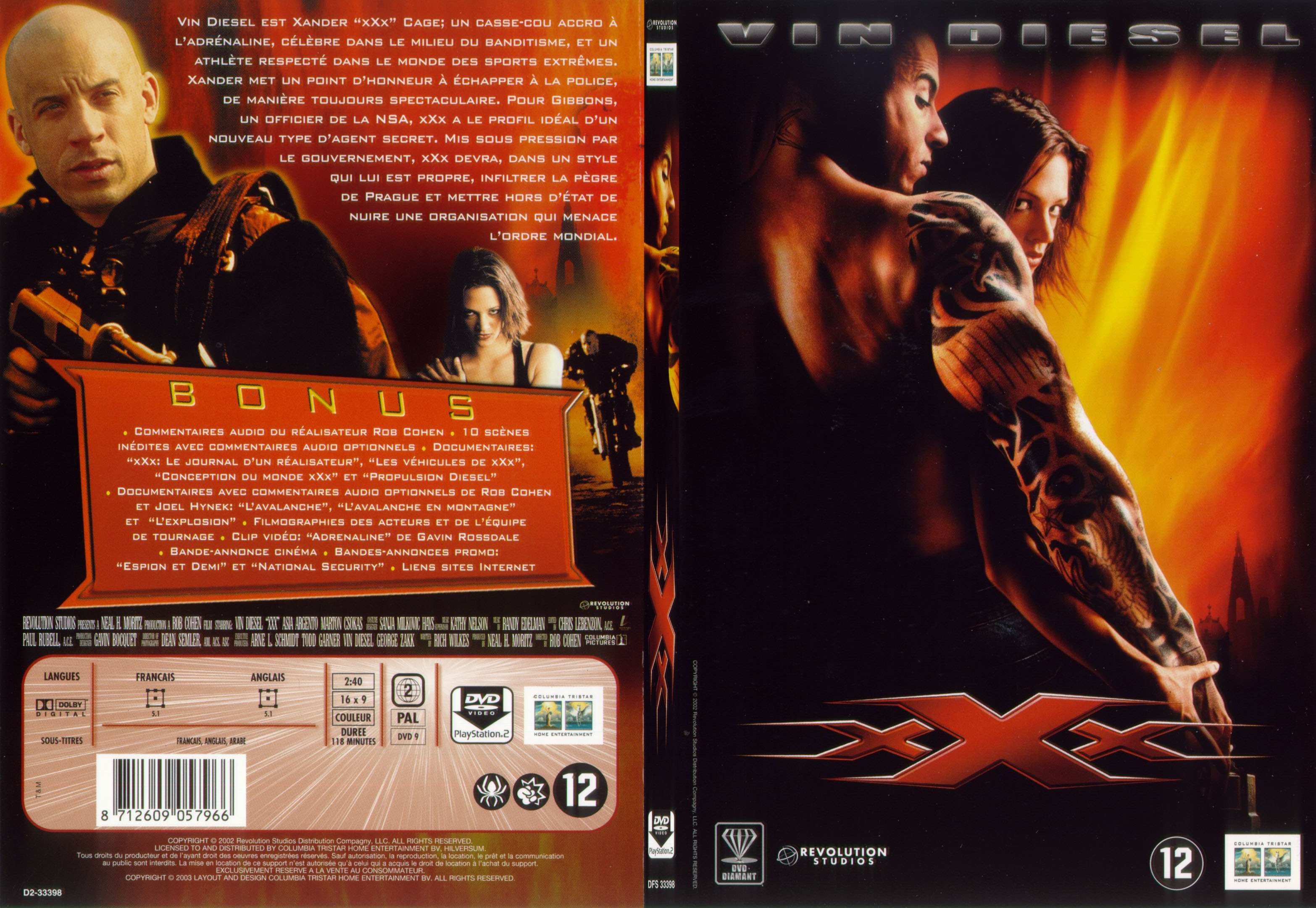 Jaquette DVD XXX - SLIM v2