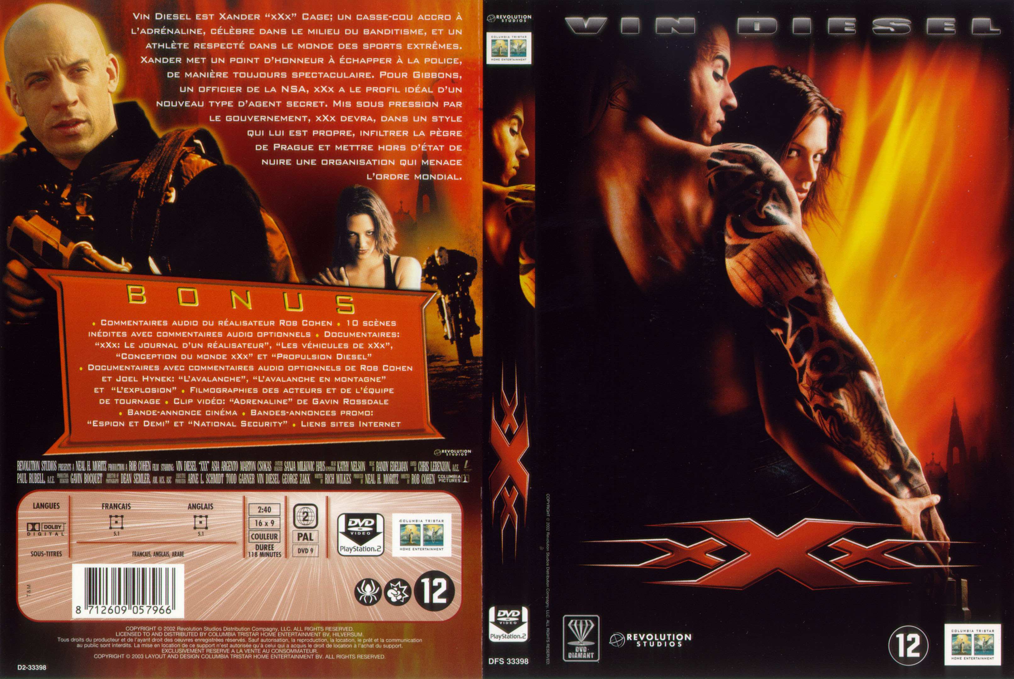 Jaquette DVD XXX v3
