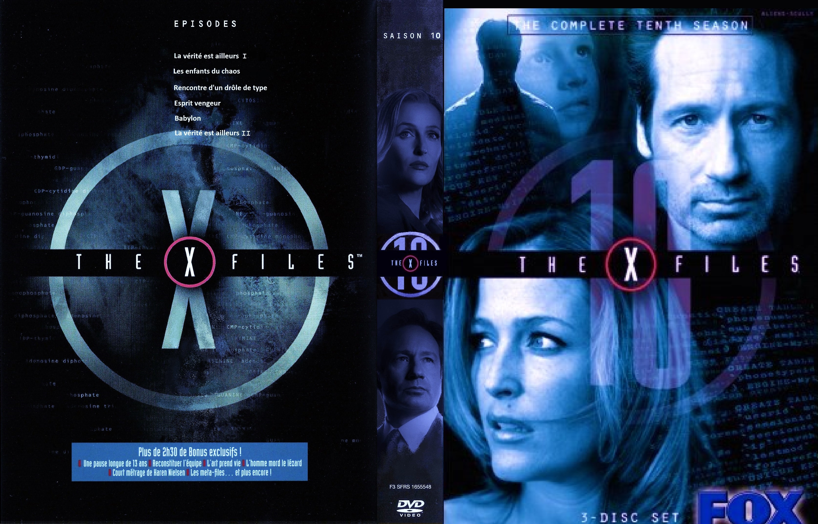 Jaquette DVD X Files Saison 10 custom v3