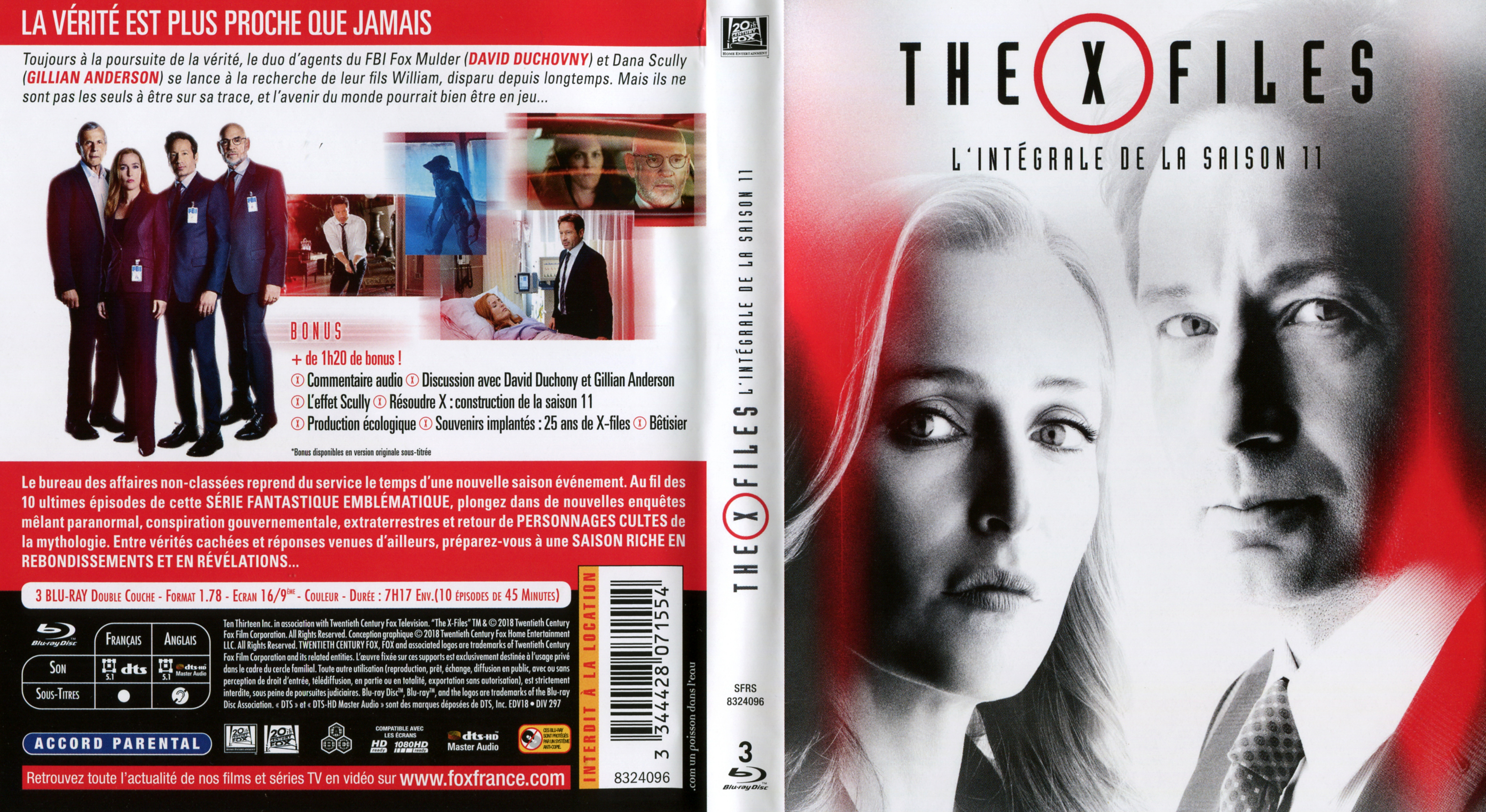 Jaquette DVD X Files saison 11 (BLU-RAY) 
