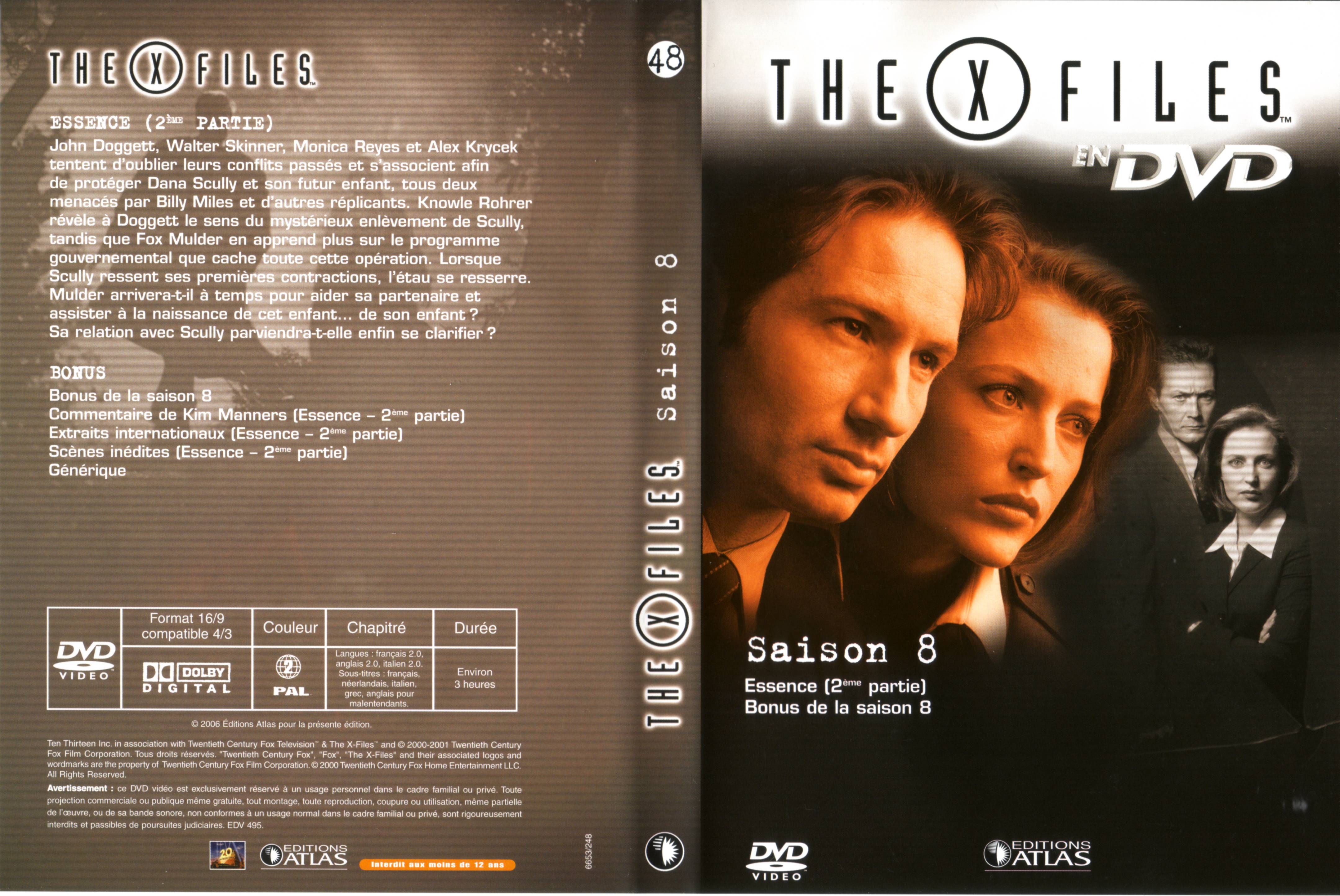 Jaquette DVD X Files saison 8 DVD 48