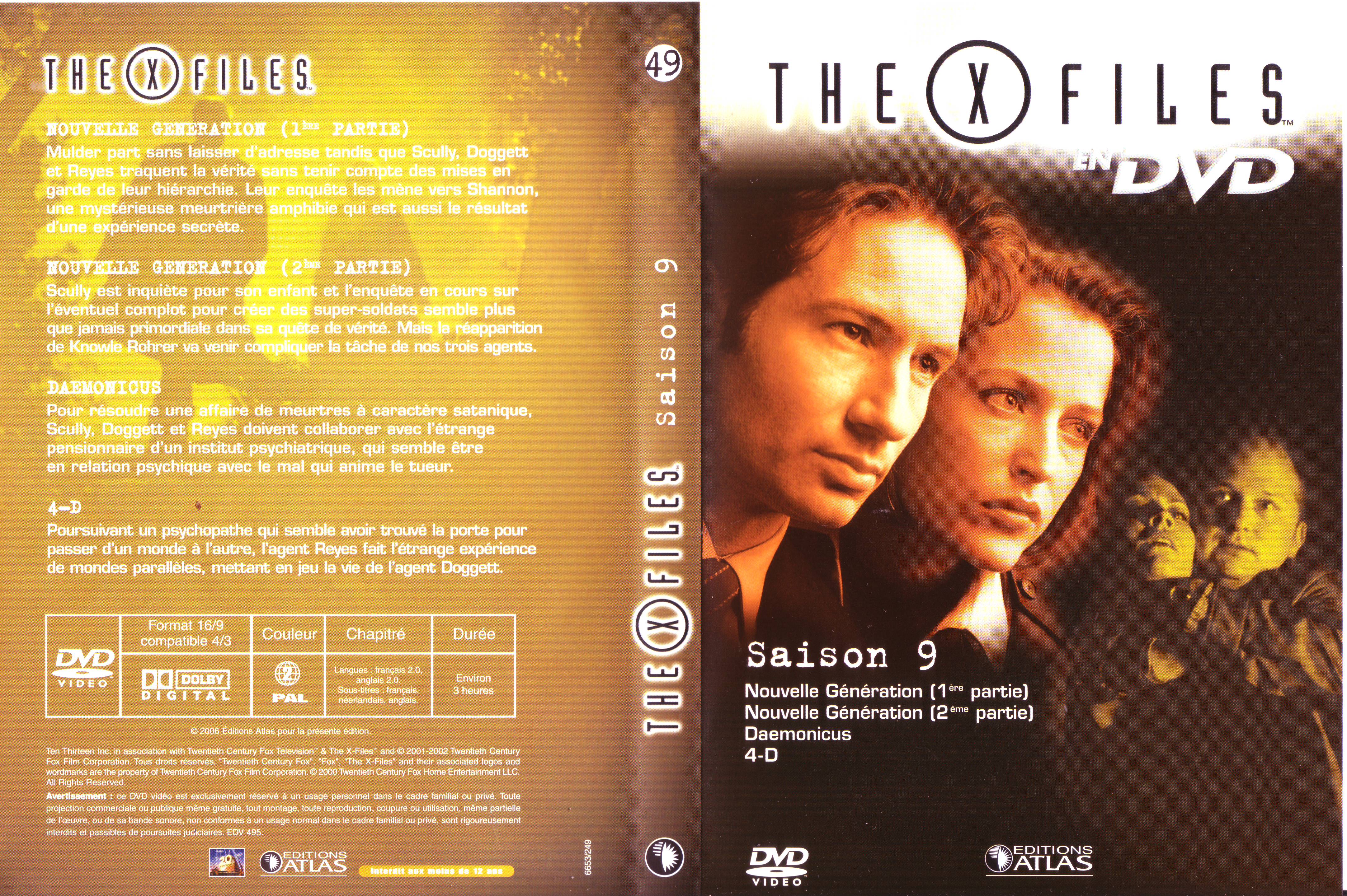 Jaquette DVD X Files saison 9 DVD 49