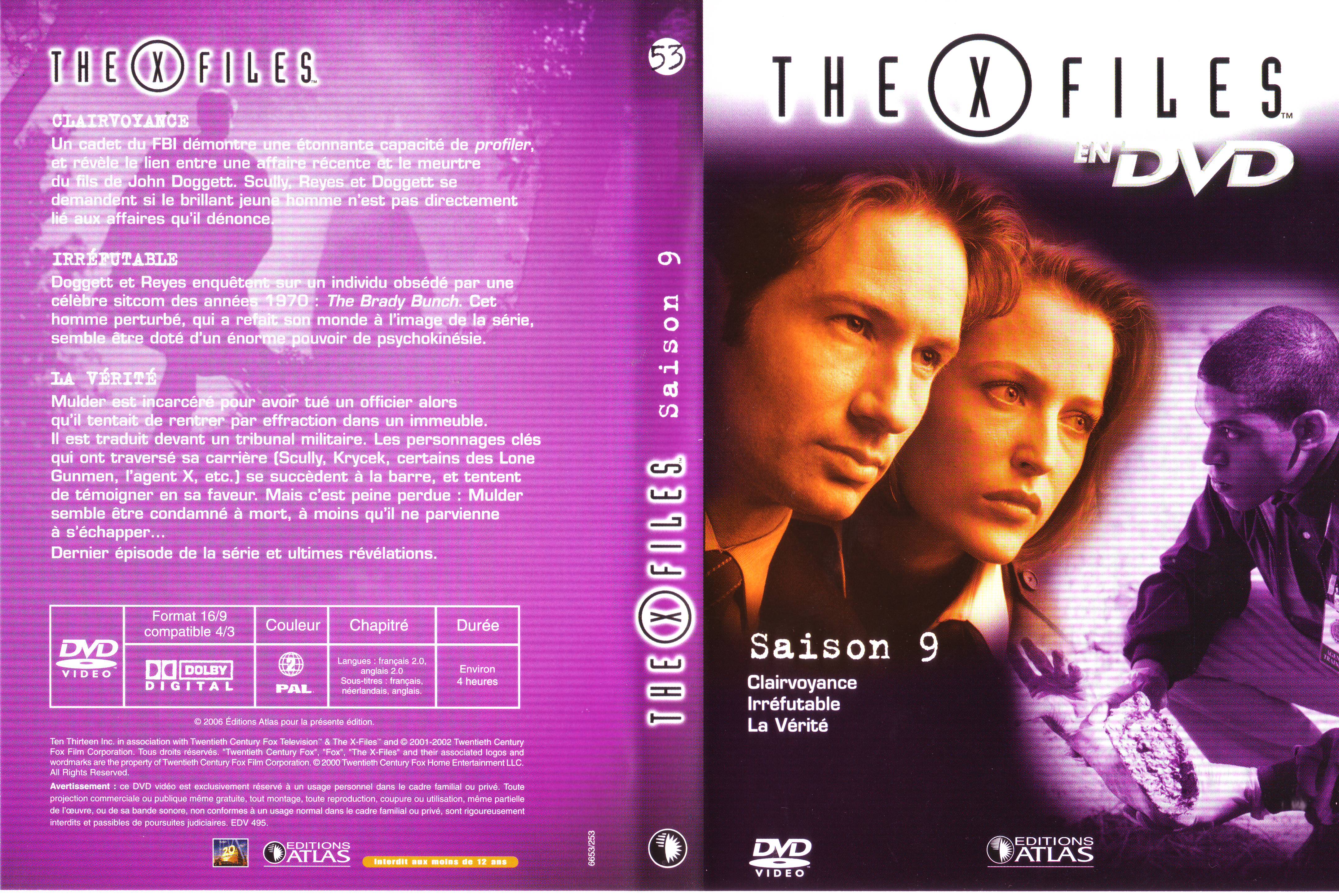 Jaquette DVD X Files saison 9 DVD 53