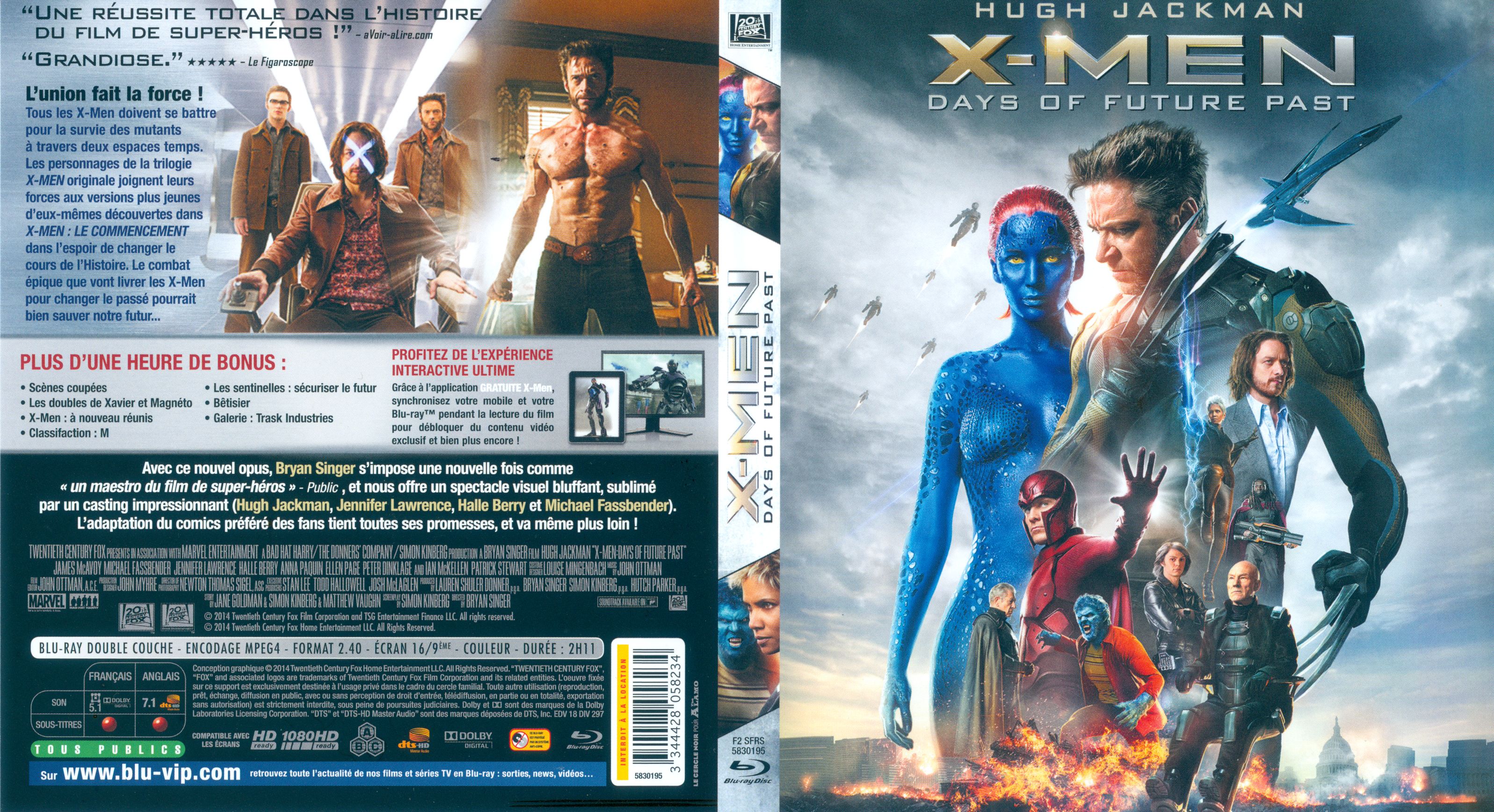 Jaquette DVD X-Men: Days of Future Past (BLU-RAY)