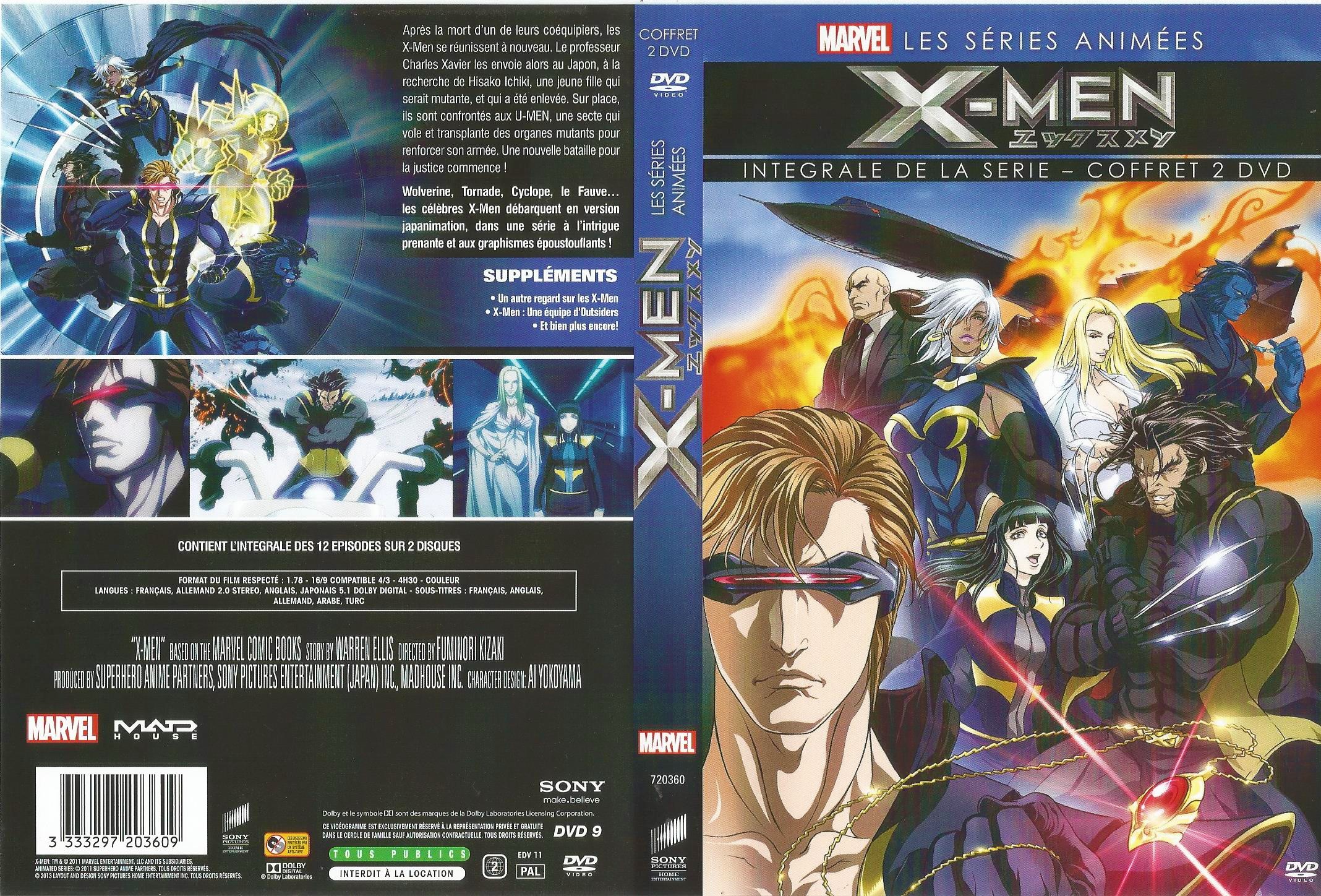 Jaquette DVD X-Men la serie anime