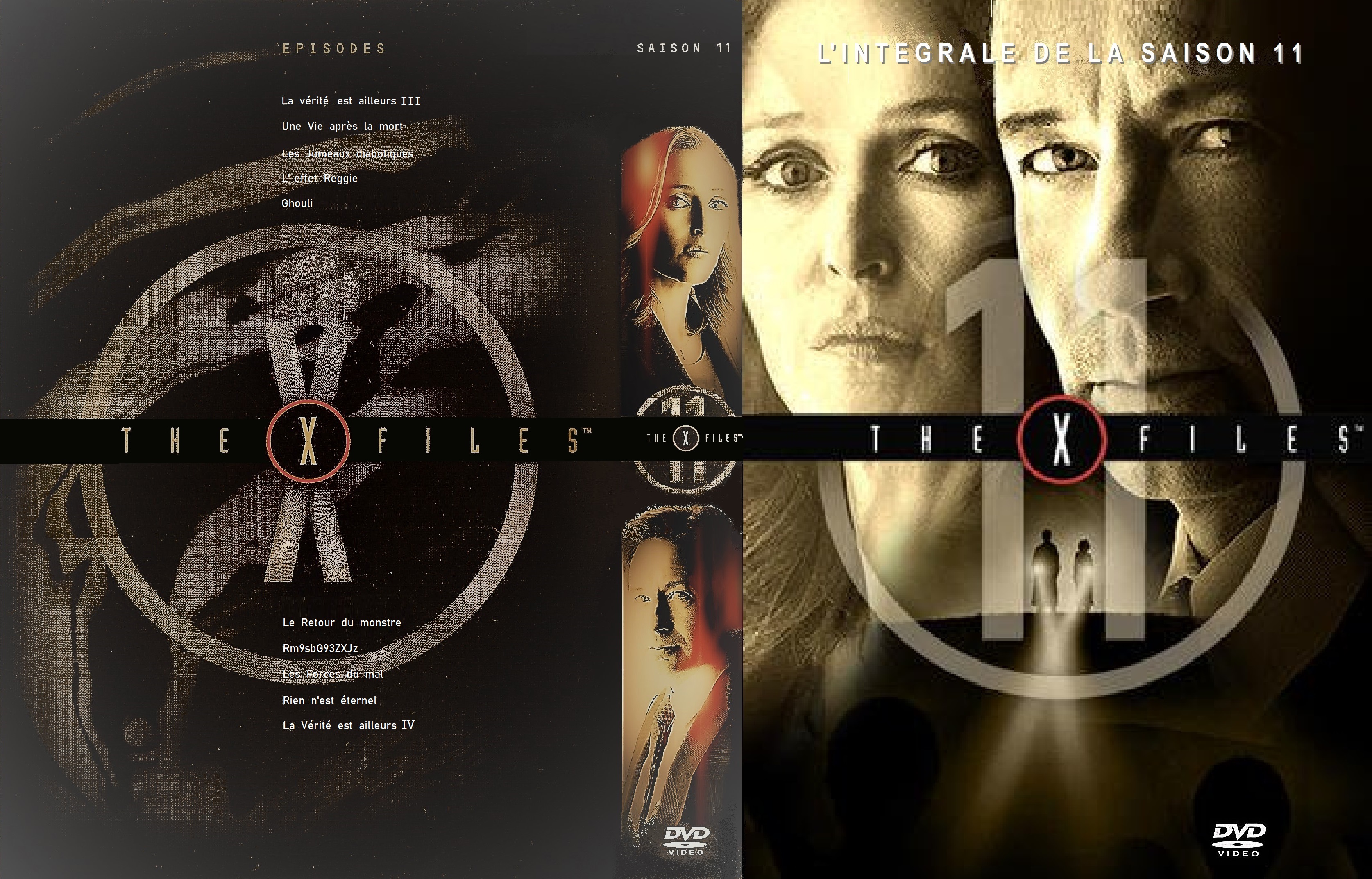 Jaquette DVD X files saison 11 COFFRET custom