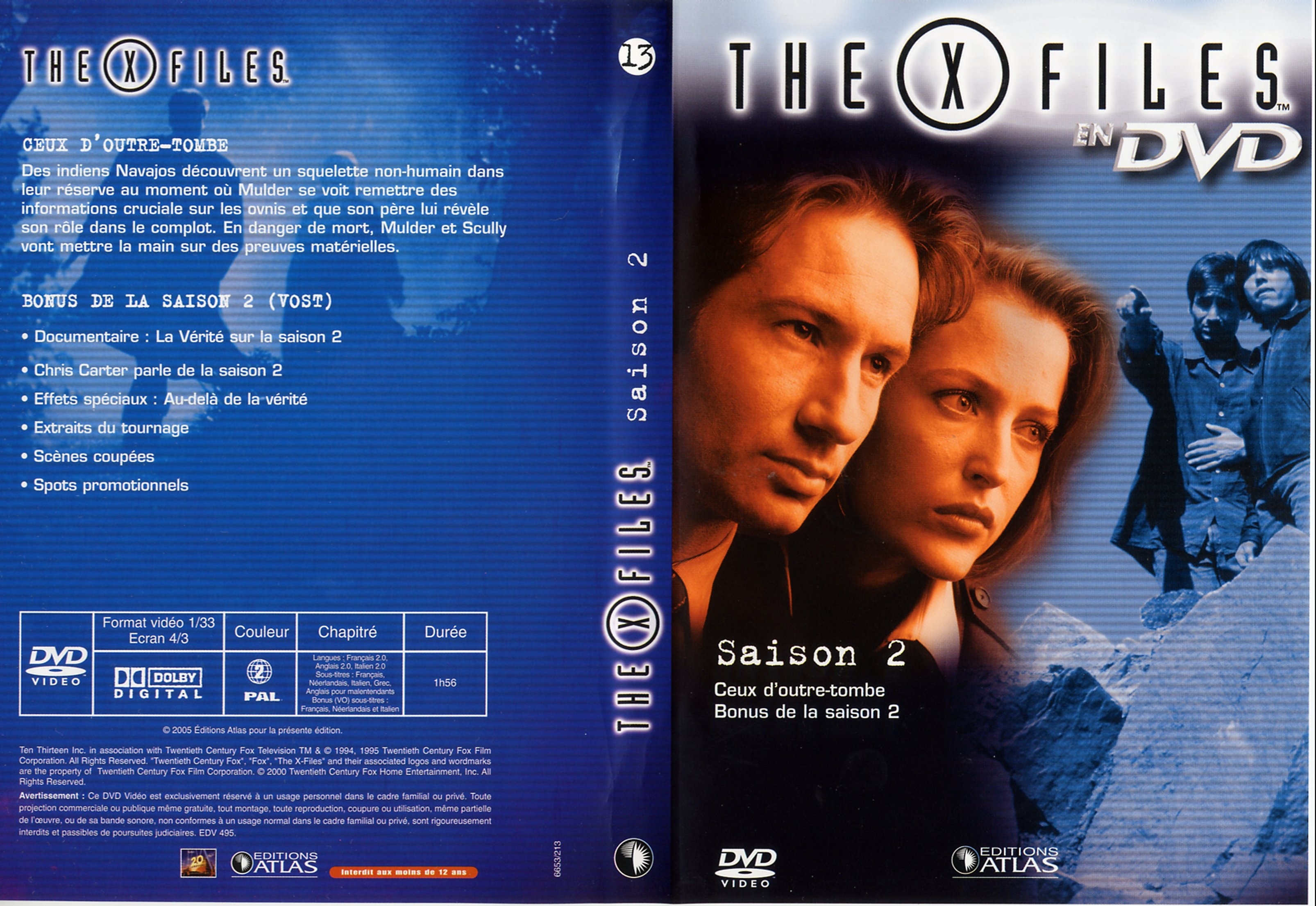 Jaquette DVD X files saison 2 DVD 13