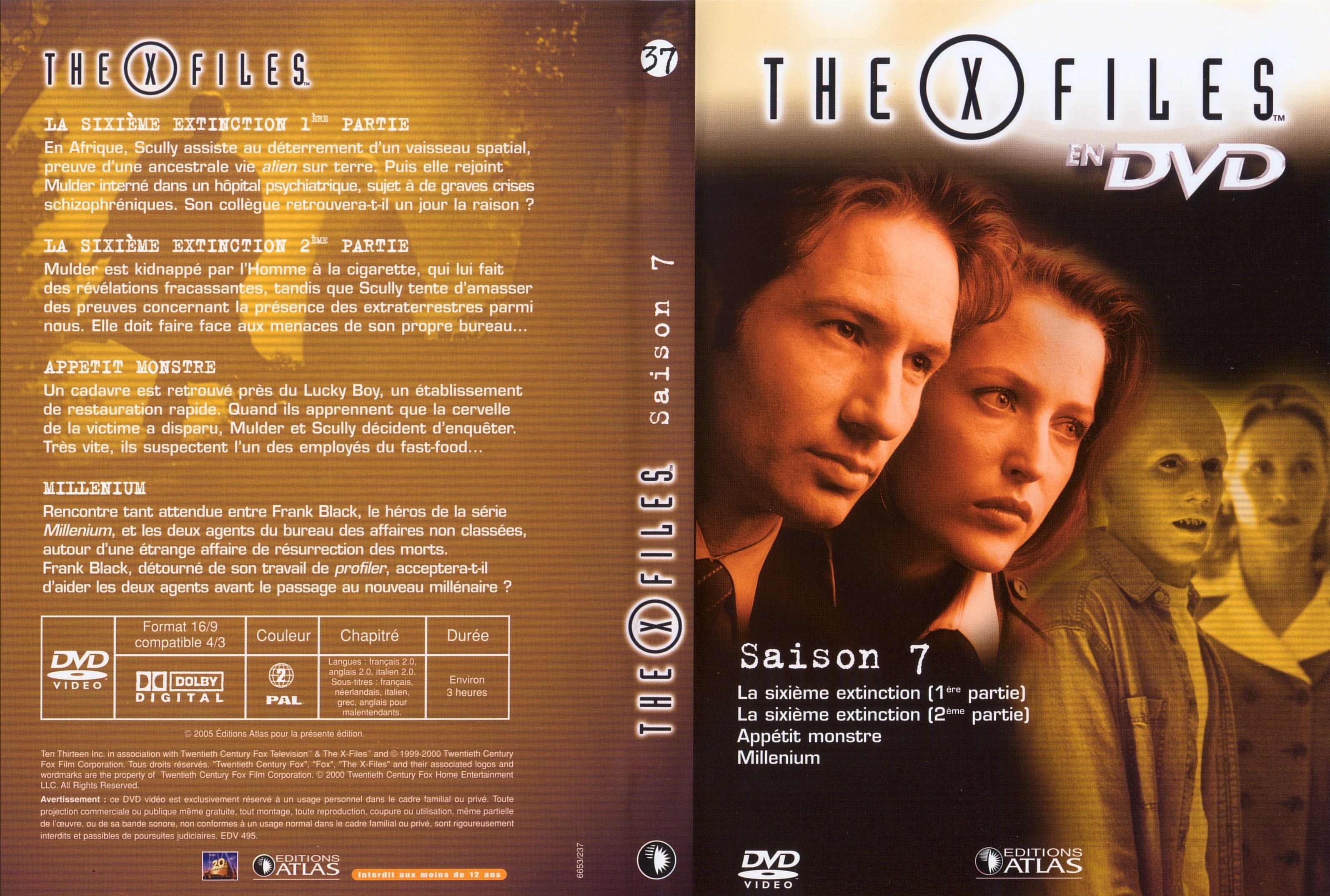 Jaquette DVD X files saison 7 DVD 37