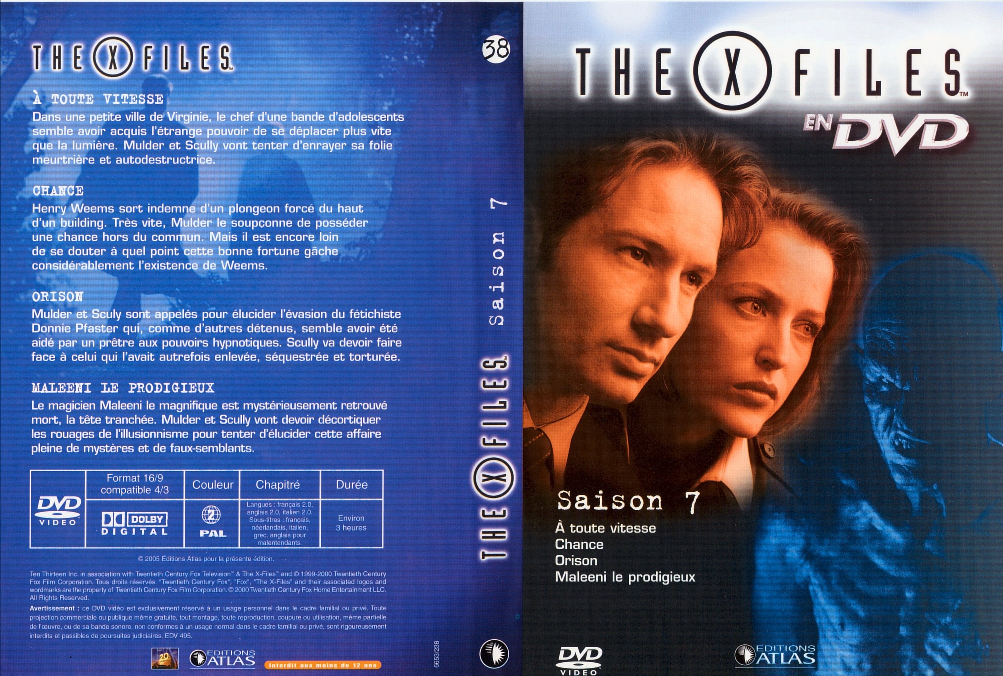 Jaquette DVD X files saison 7 DVD 38