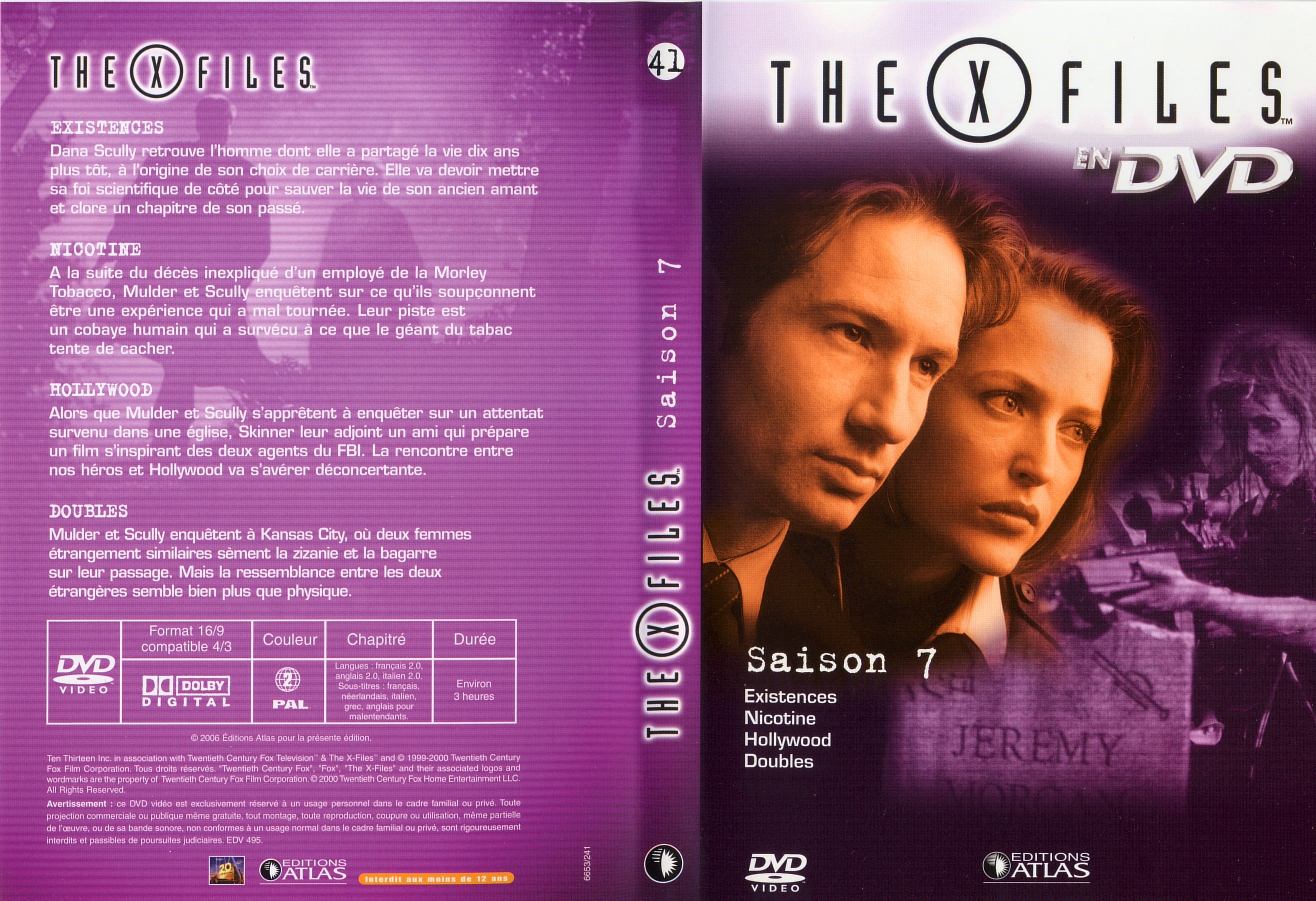 Jaquette DVD X files saison 7 DVD 41