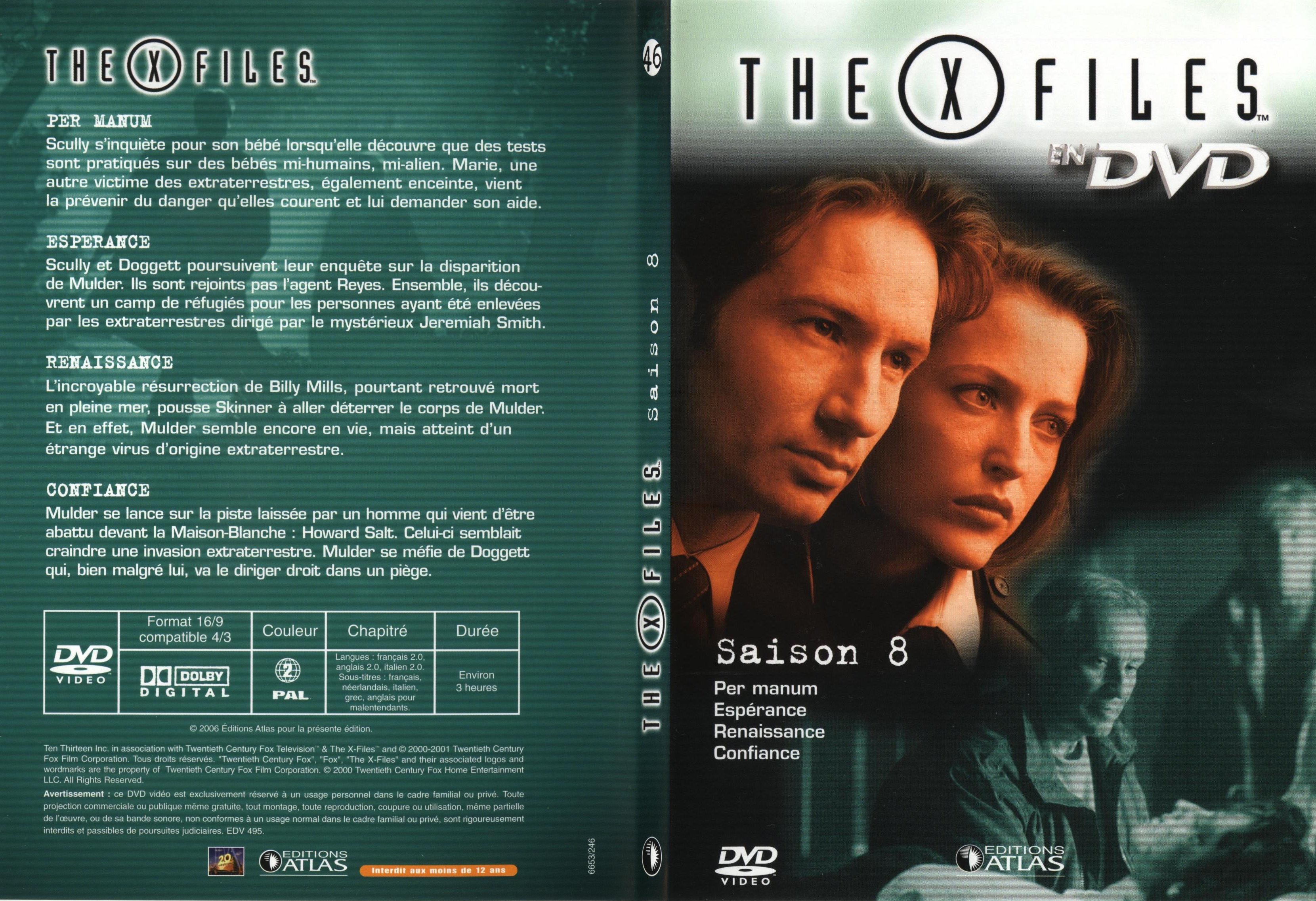 Jaquette DVD X files saison 8 DVD 46 - SLIM