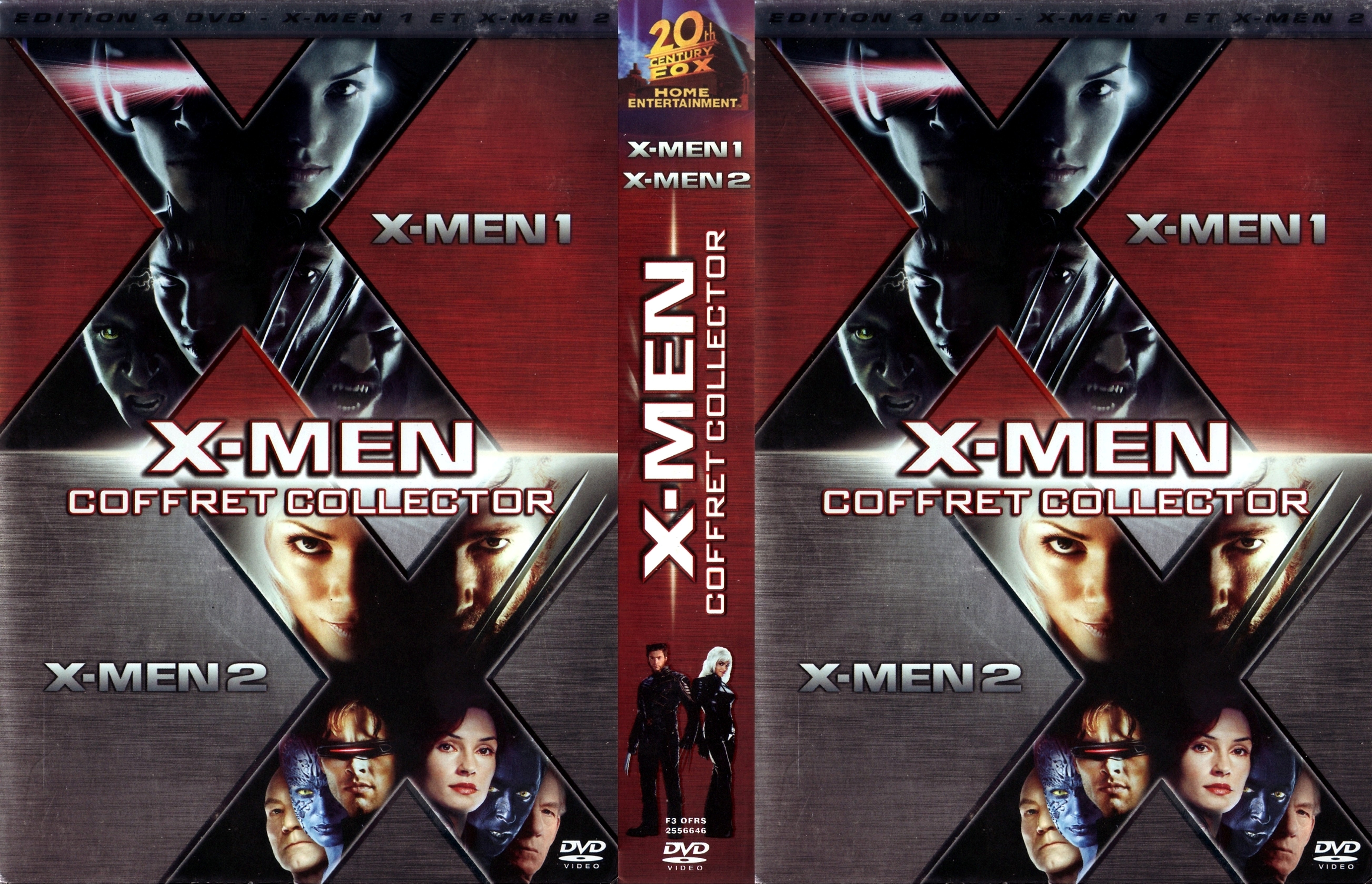 Jaquette DVD X-men 1 et 2 COFFRET