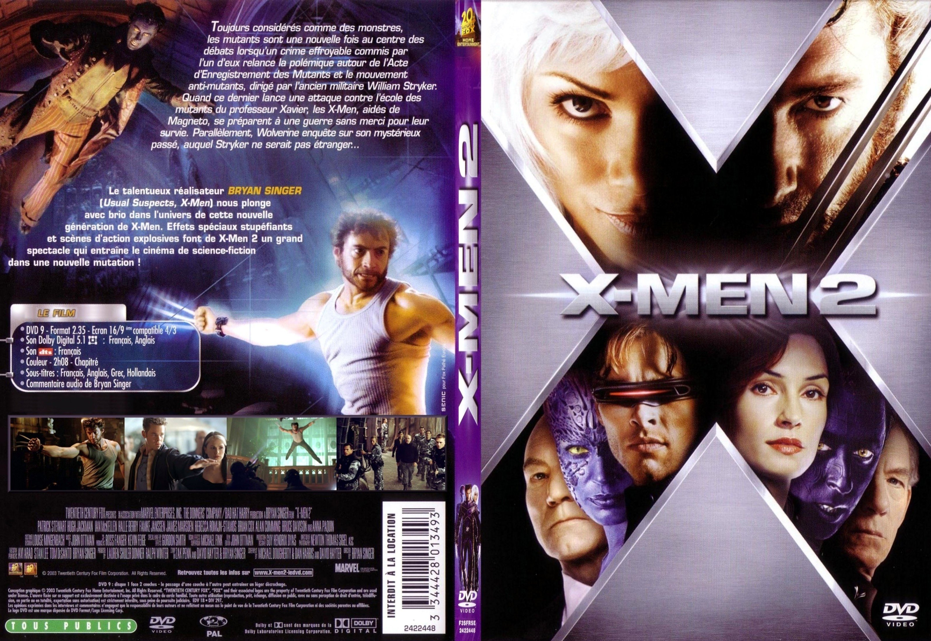 Jaquette DVD X-men 2 - SLIM