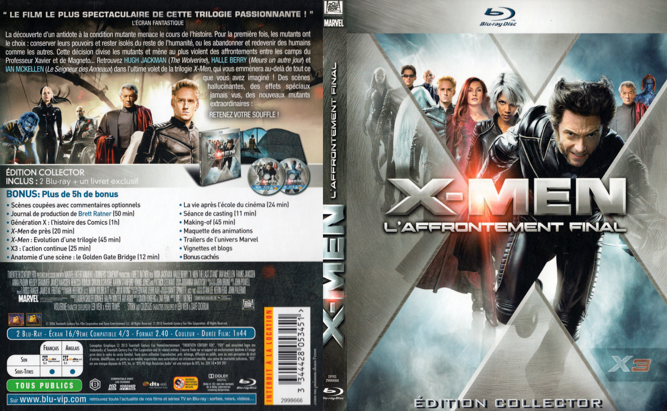 Jaquette DVD X-men 3 (BLU-RAY) v3