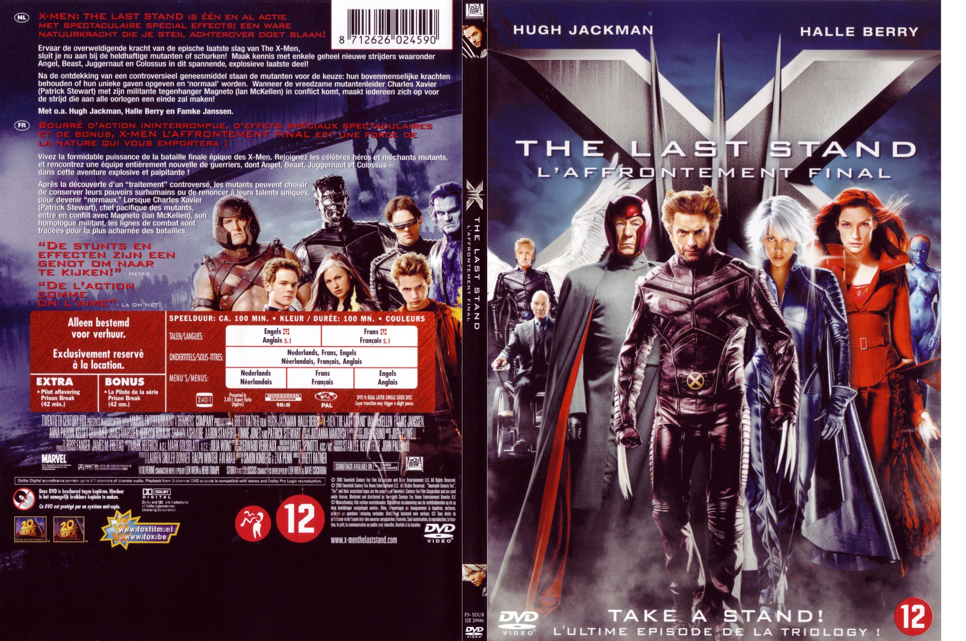 Jaquette DVD X-men 3 - SLIM